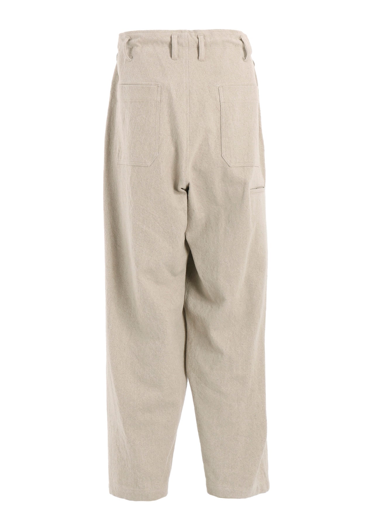 COTTON LINEN GABARDINE 3 STITCHES WORK PANTS