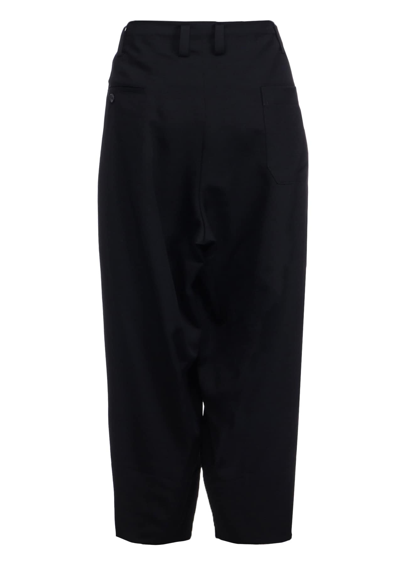 WOOL GABARDINE HEM FACING PANTS