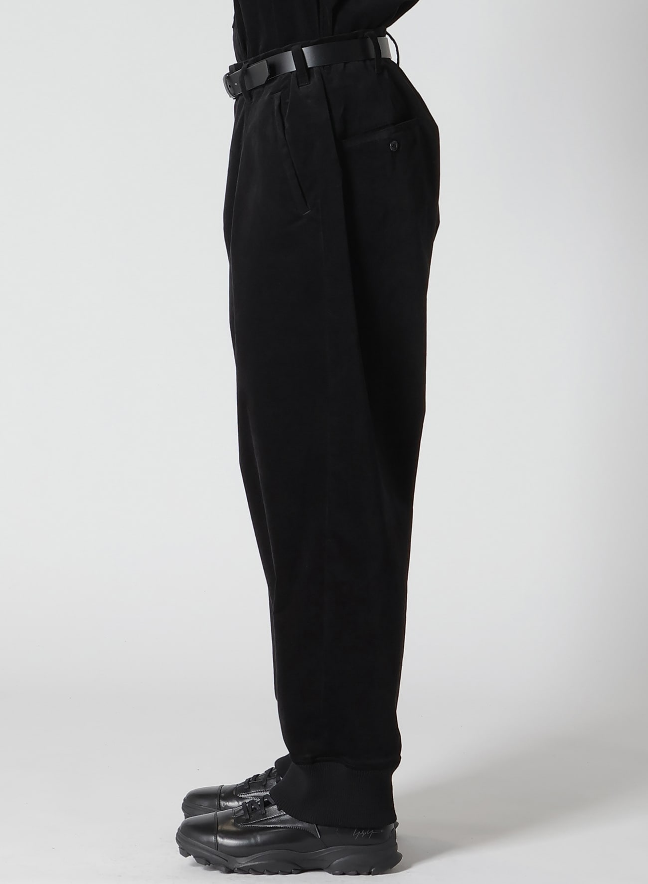 50C VELVET HEM RIB PANTS