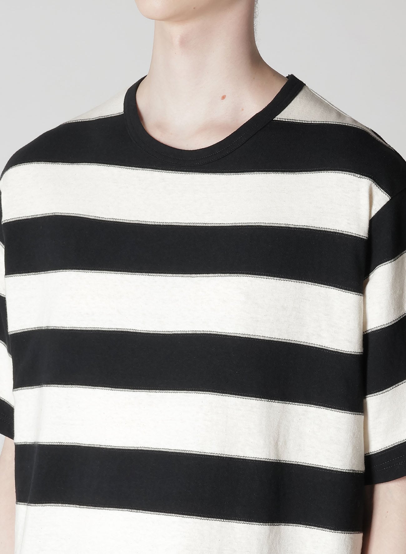 19/1 PLAIN STITCH STRIPE SHORT SLEEVE