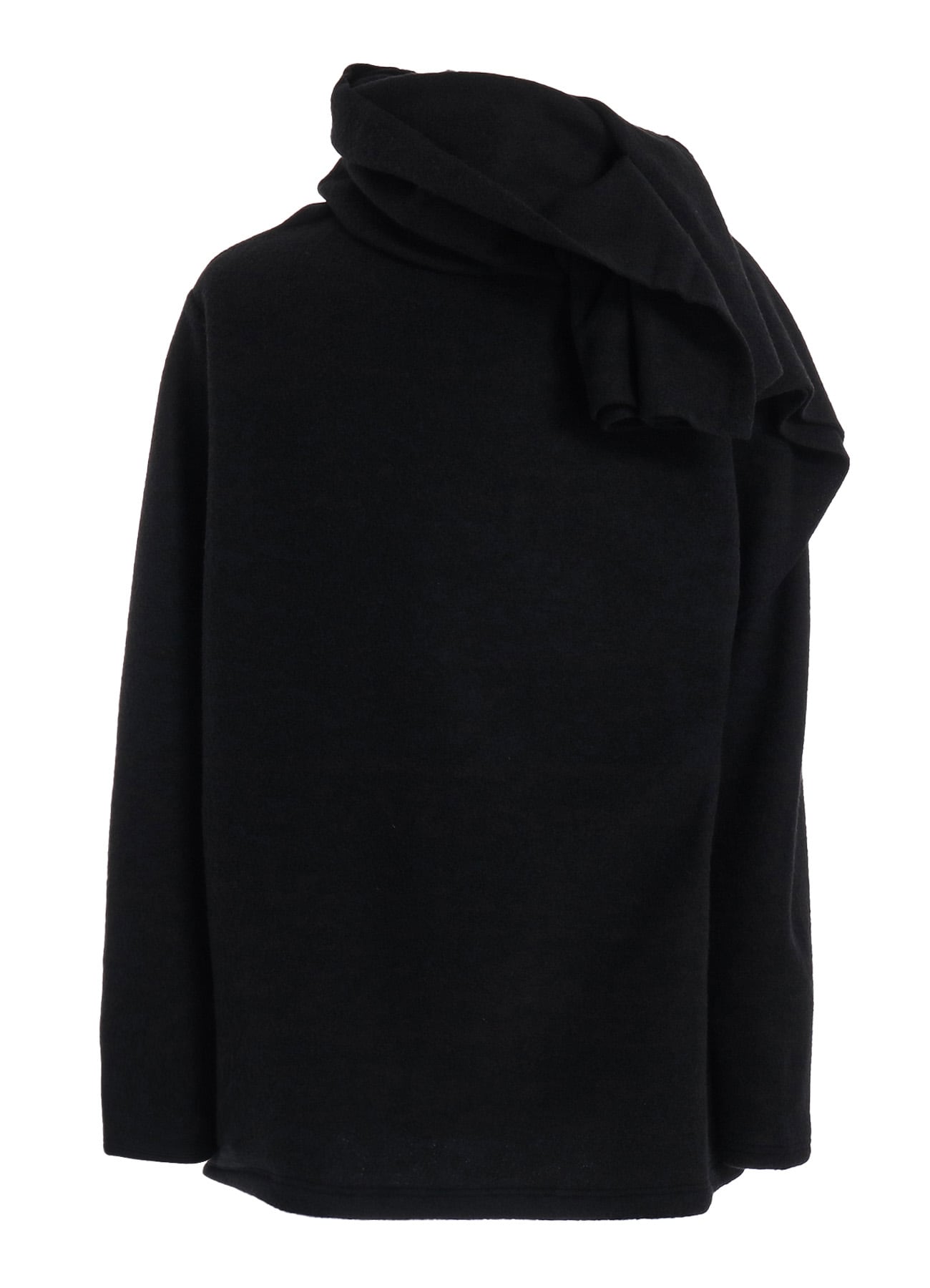 WOOL FLEECE DESIGNED COLLAR HIGH NECK B