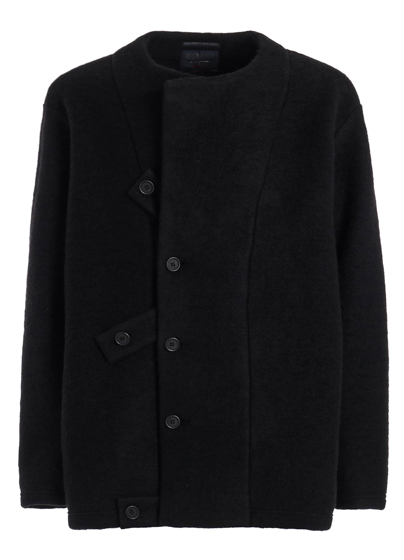 WOOL JERSEY REGULATION TAB COAT