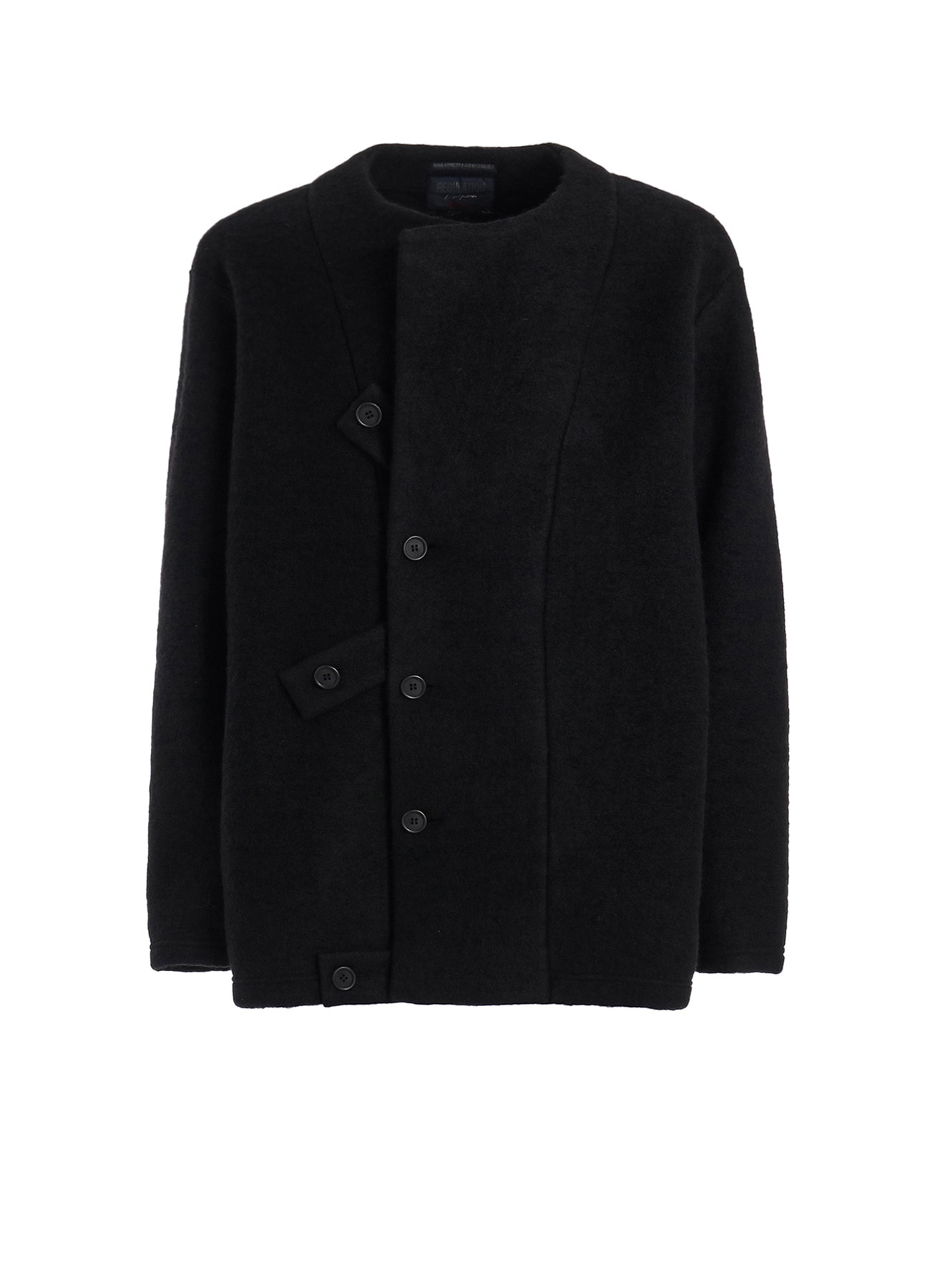 WOOL JERSEY REGULATION TAB COAT