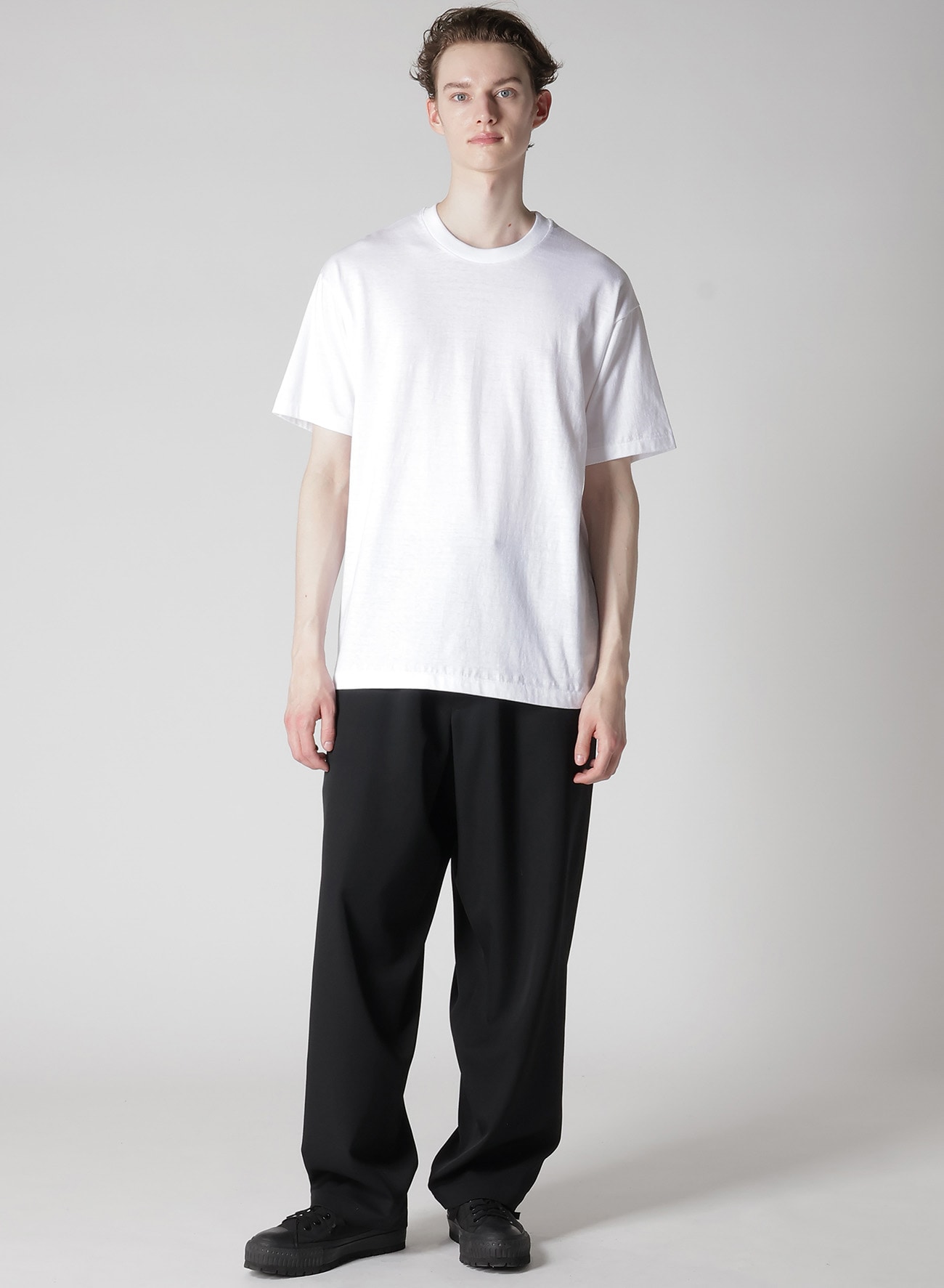 BODY PIGMENT PT HALF SLEEVE(FREE SIZE Off White): Yohji Yamamoto POUR  HOMME｜THE SHOP YOHJI YAMAMOTO