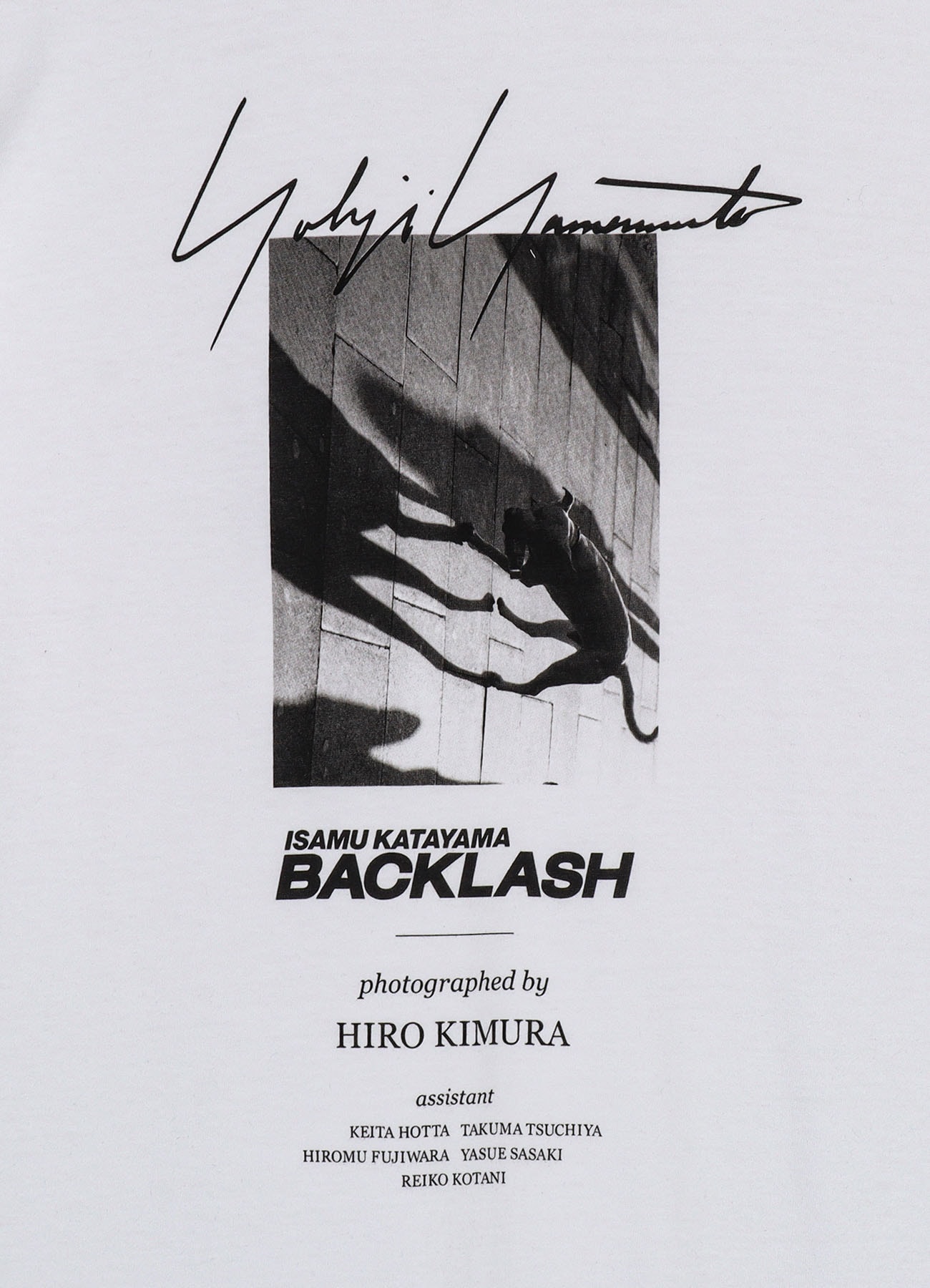 【7/23 10:00 Release】Yohji Yamamoto X BACKLASH PHOTOGRAPH T-SHIRT