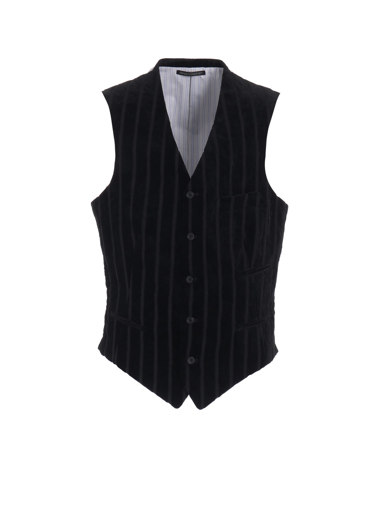 VELVET WIDE WRINKLE STRIPES 5BS VEST