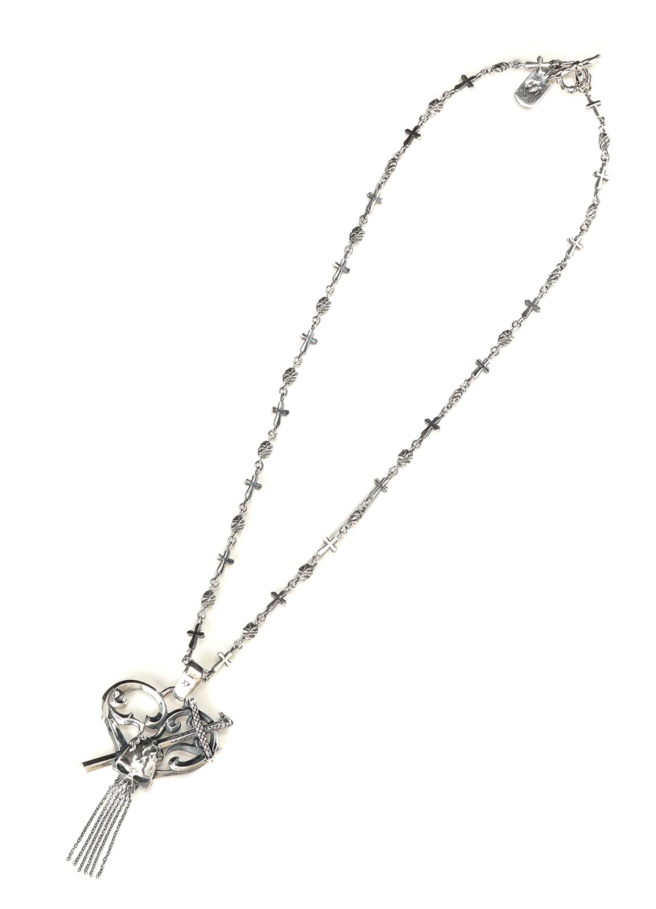 【1/11 10:00 Release】SILVER950 SCULL HEART DAGGER PENDANT