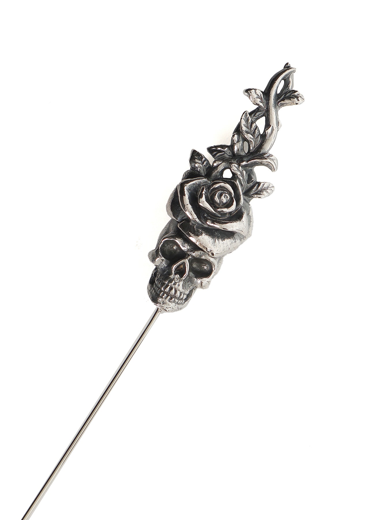 【1/11 10:00 Release】SILVER950/NISILVER SCULL ROSE PIN