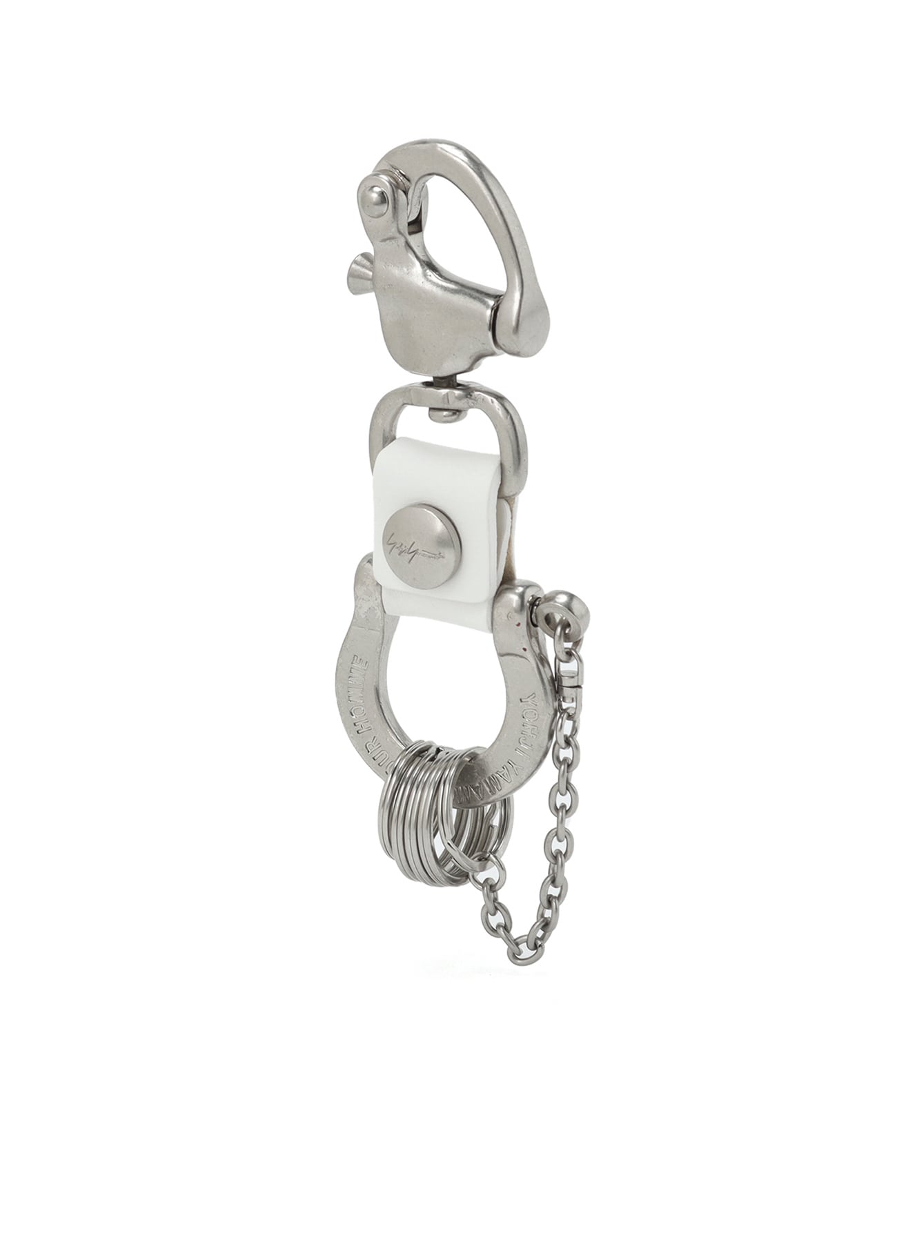 BRASS/IRON YY SIGNATURE CARABINER(FREE SIZE Black): Yohji