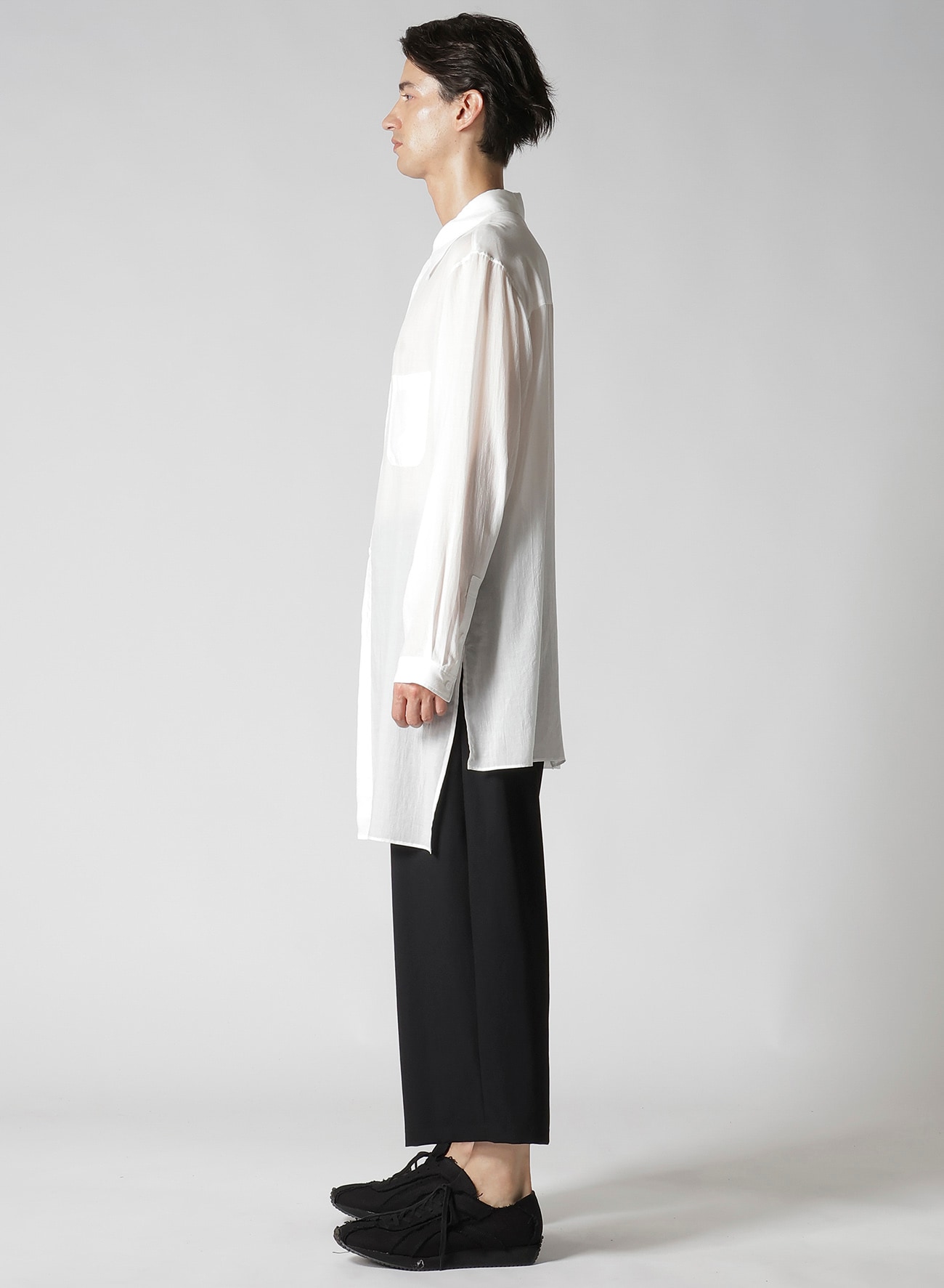 【1/11 10:00 Release】60 CELLULOSE LOAN UNBALANCED COLLAR BLOUSE