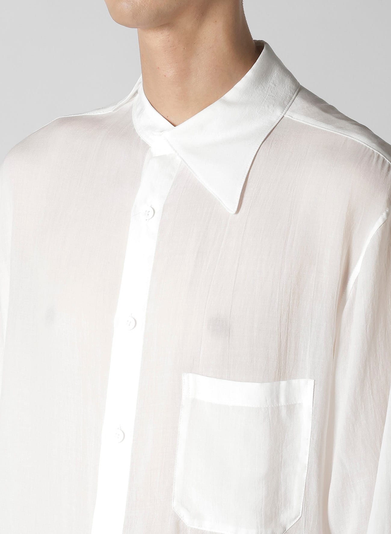 【1/11 10:00 Release】60 CELLULOSE LOAN UNBALANCED COLLAR BLOUSE