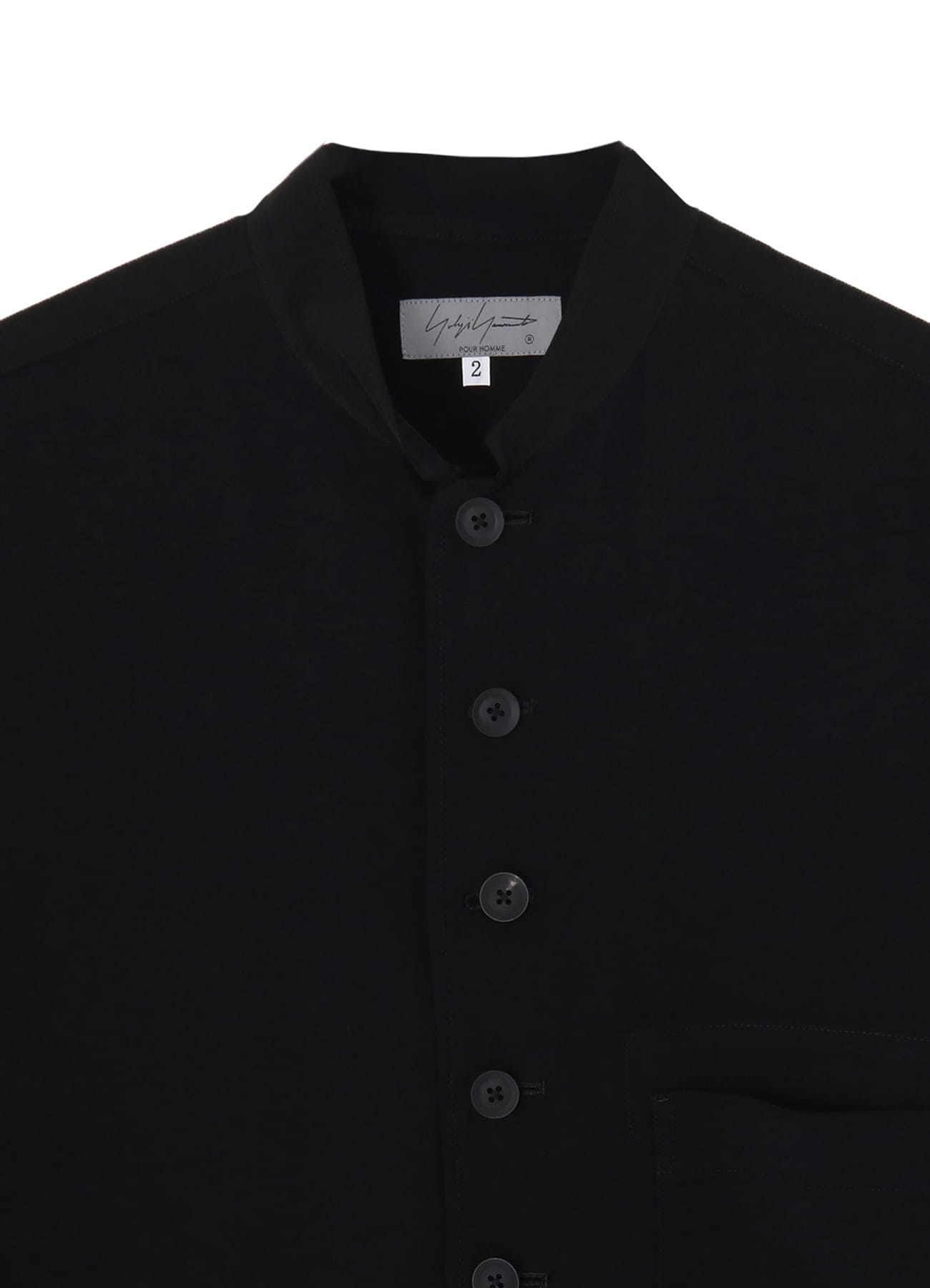 TA TUXEDO STAND COLLAR SHIRT JACKET