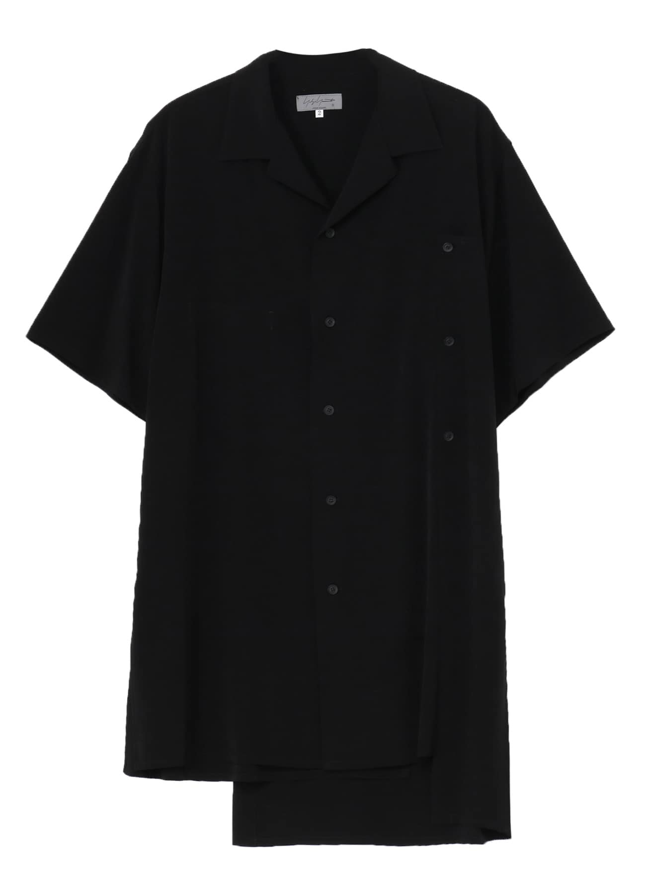 TA TUXEDO LAYERED SHORT SLEEVE BLOUSE