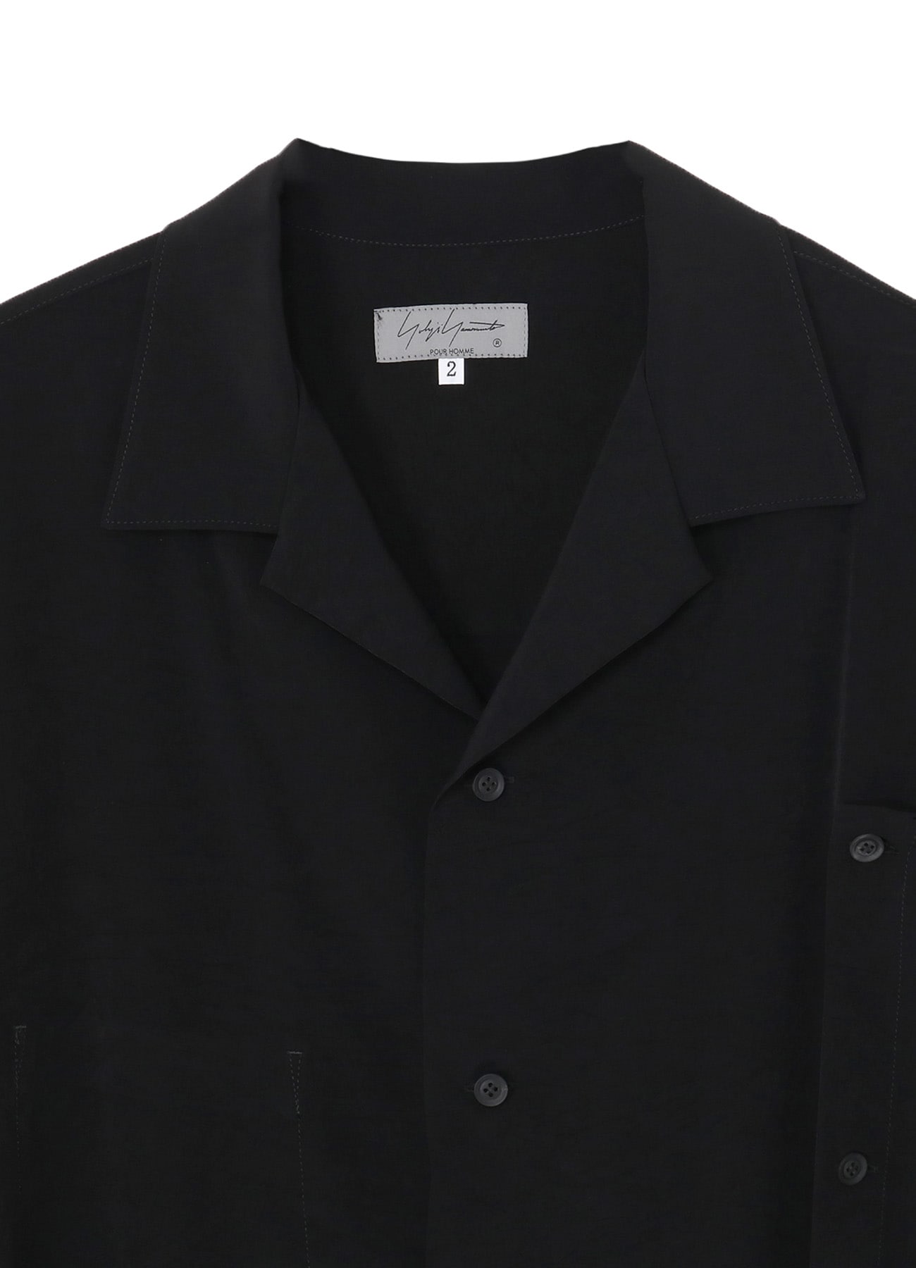 TA TUXEDO LAYERED SHORT SLEEVE BLOUSE