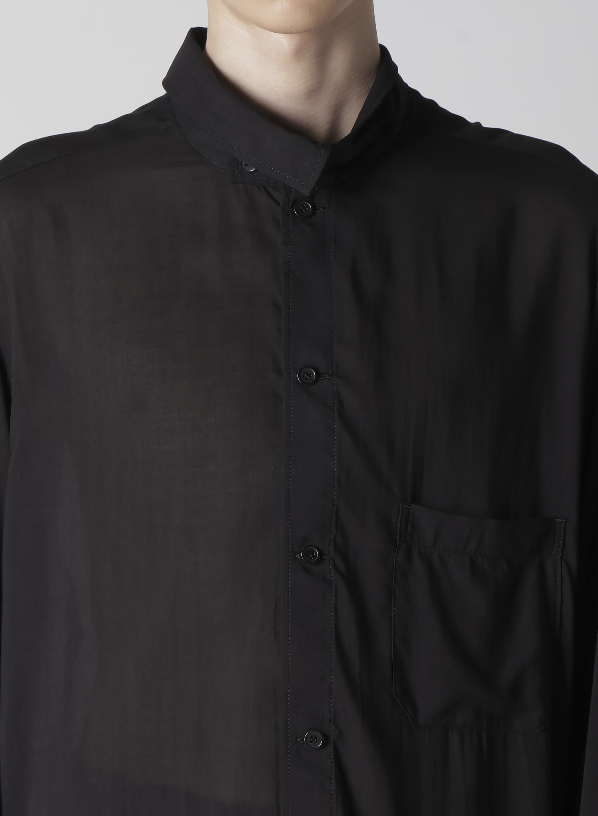 80 MODAL LOAN ASYMMETRY STAND BLOUSE