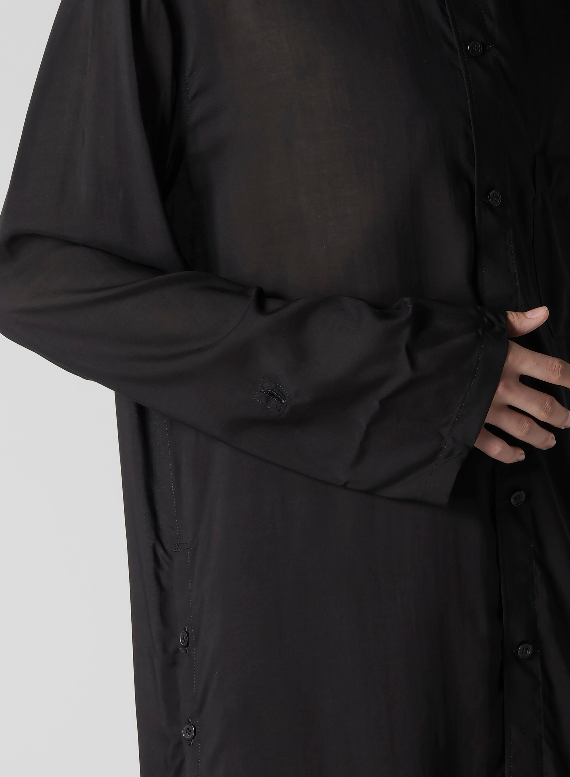 80 MODAL LOAN ASYMMETRY STAND BLOUSE