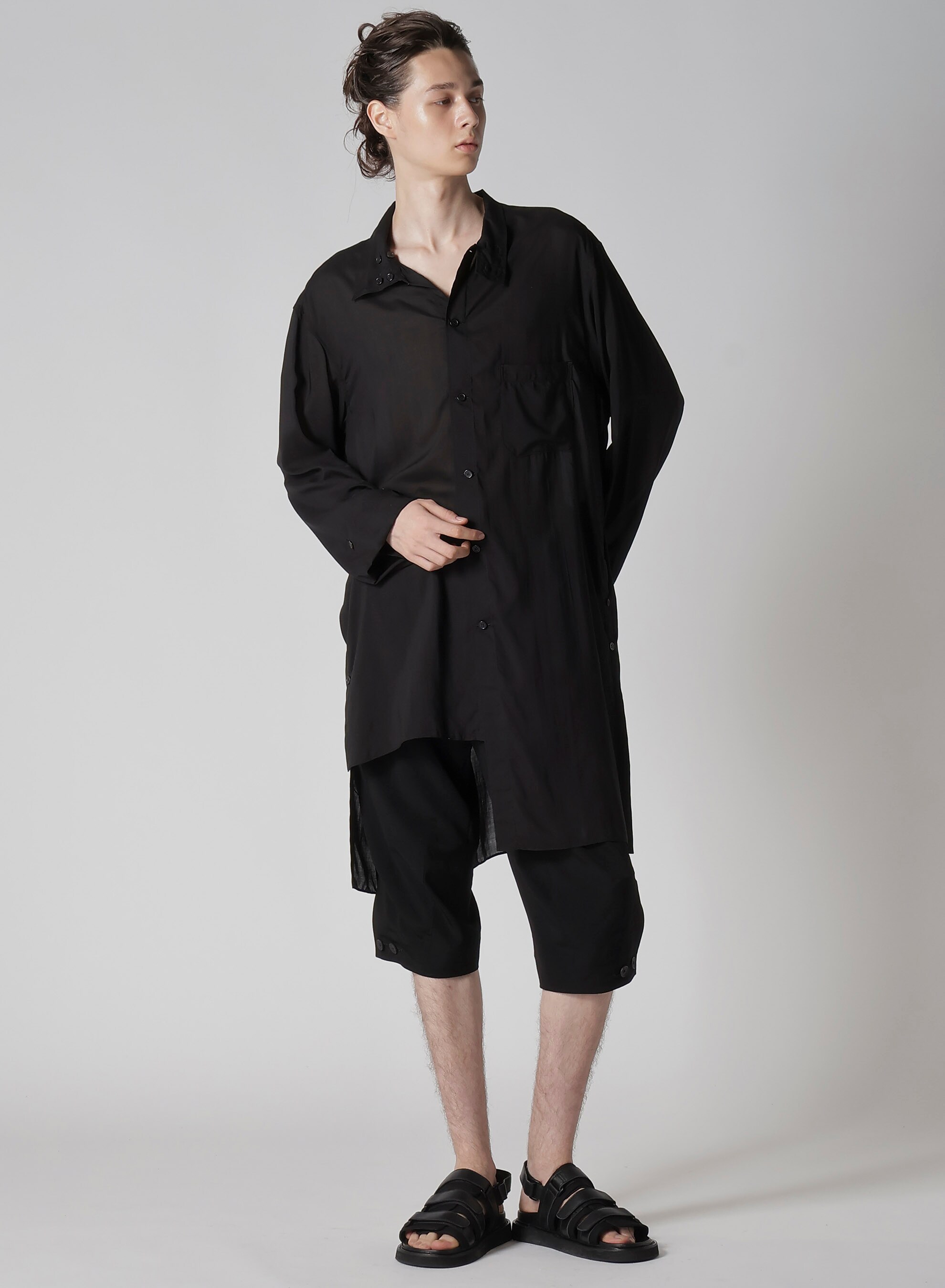 80 MODAL LOAN ASYMMETRY STAND BLOUSE