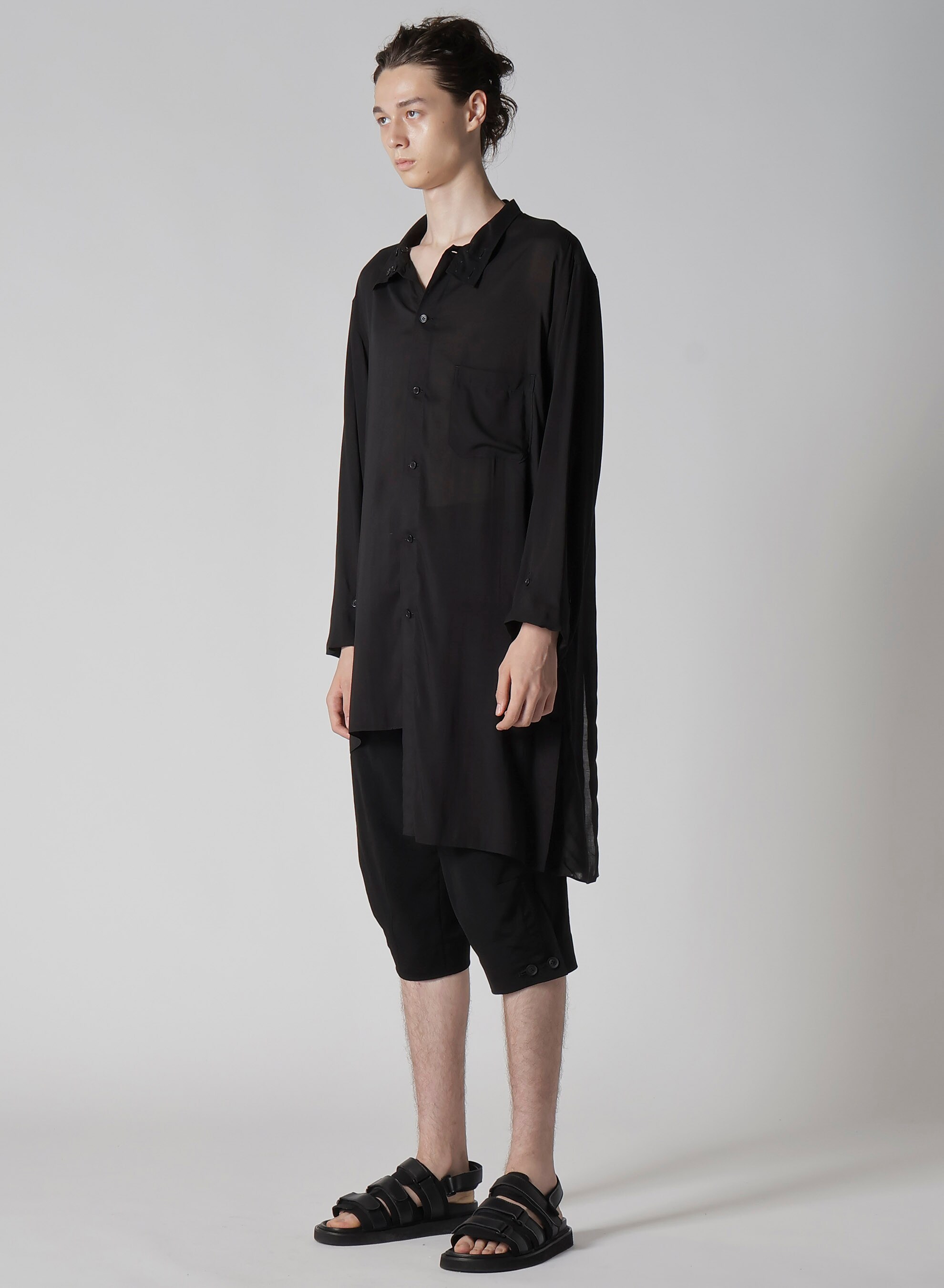 80 MODAL LOAN ASYMMETRY STAND BLOUSE