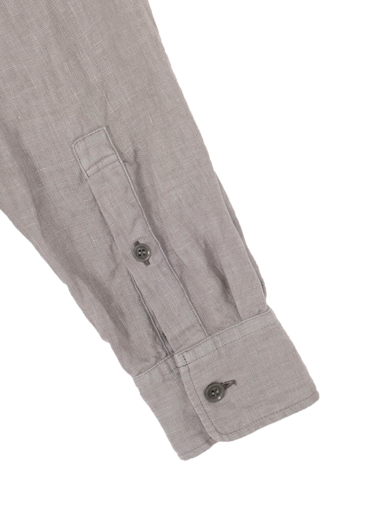 最新人気 GARMENT DYE FLAX NOTCHED BLOUSE(S Gray): Yohji Yamamoto POUR シャツ/ブラウス(半袖/袖なし)