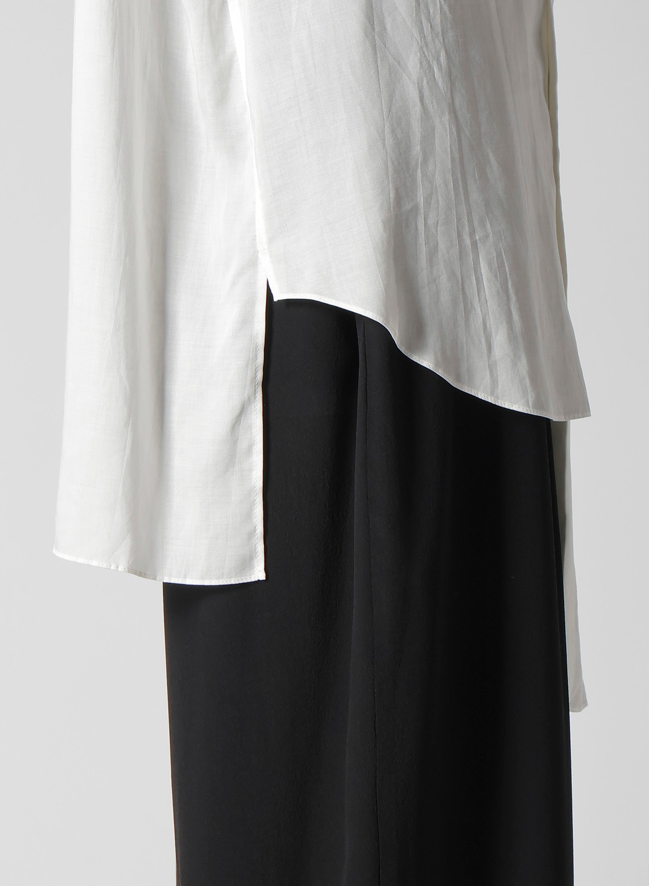 UNBALANCED DESIGN COLLAR BLOUSE