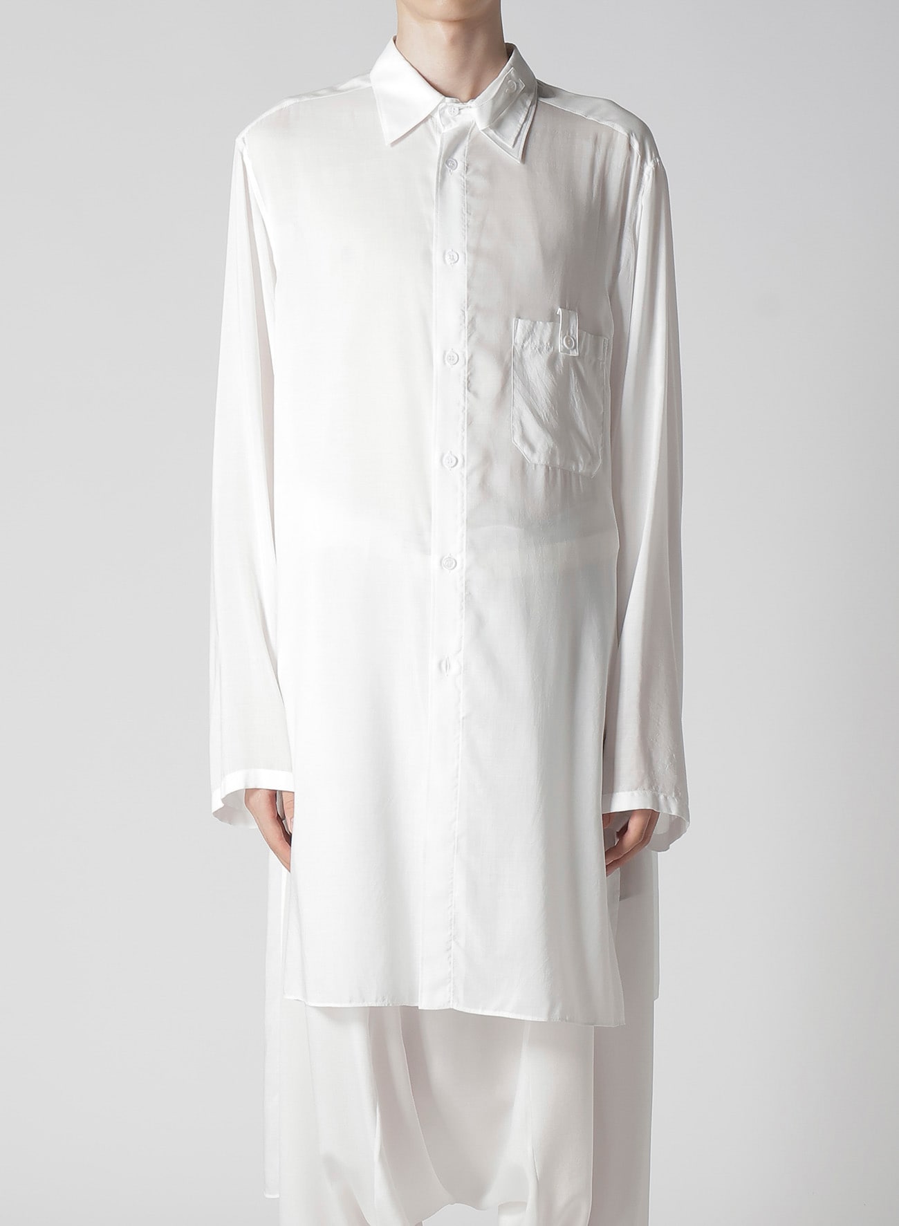 【1/11 10:00 Release】WHITE 80 MODAL LAWN TAB DETAIL BLOUSE