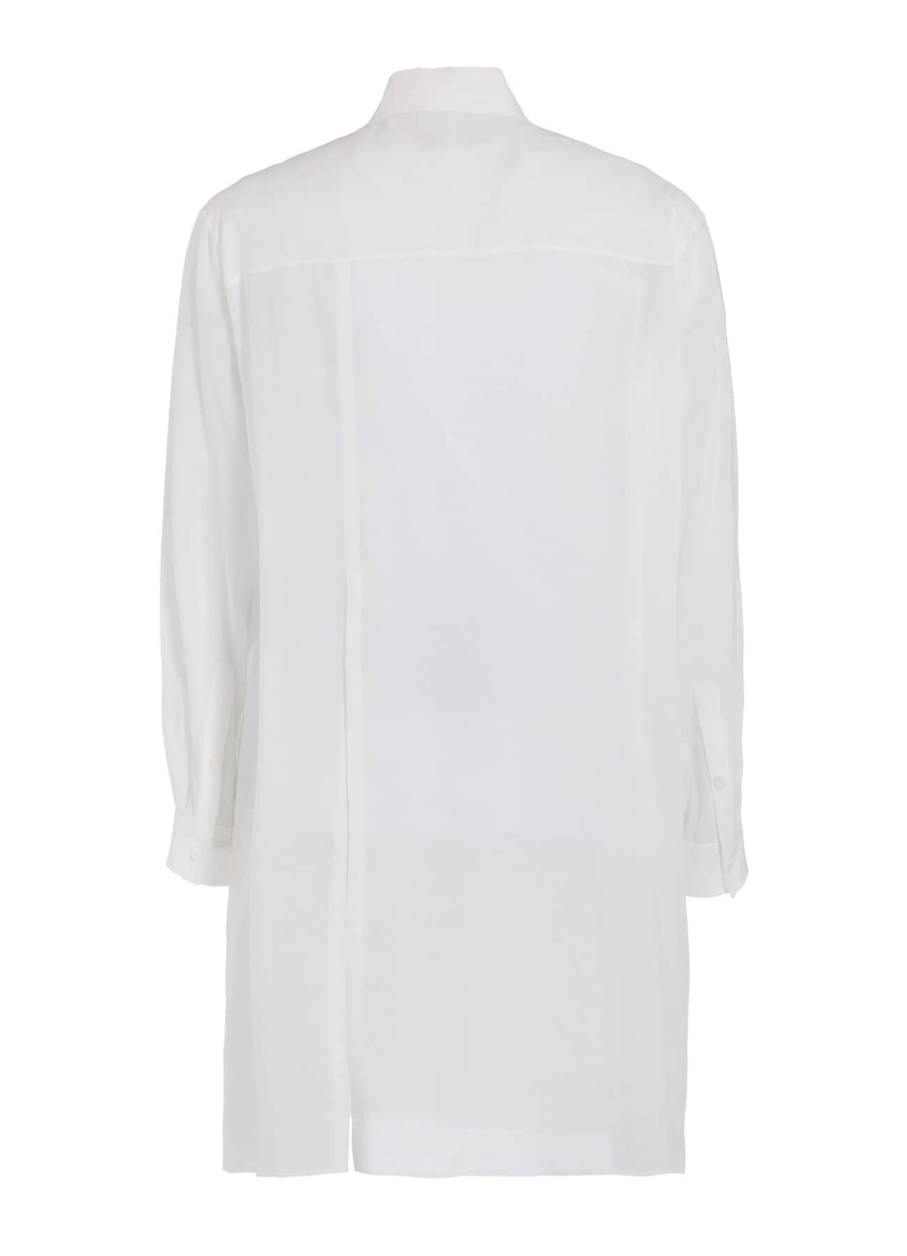 【1/11 10:00 Release】WHITE 80 MODAL LAWN BACK PANELED SLIT BLOUSE