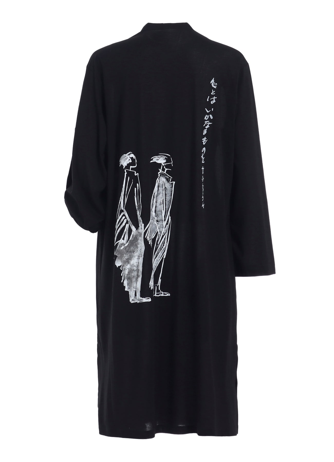 C/Ny JERSEY B HANDWRITTEN PRINT LONG BLOUSE