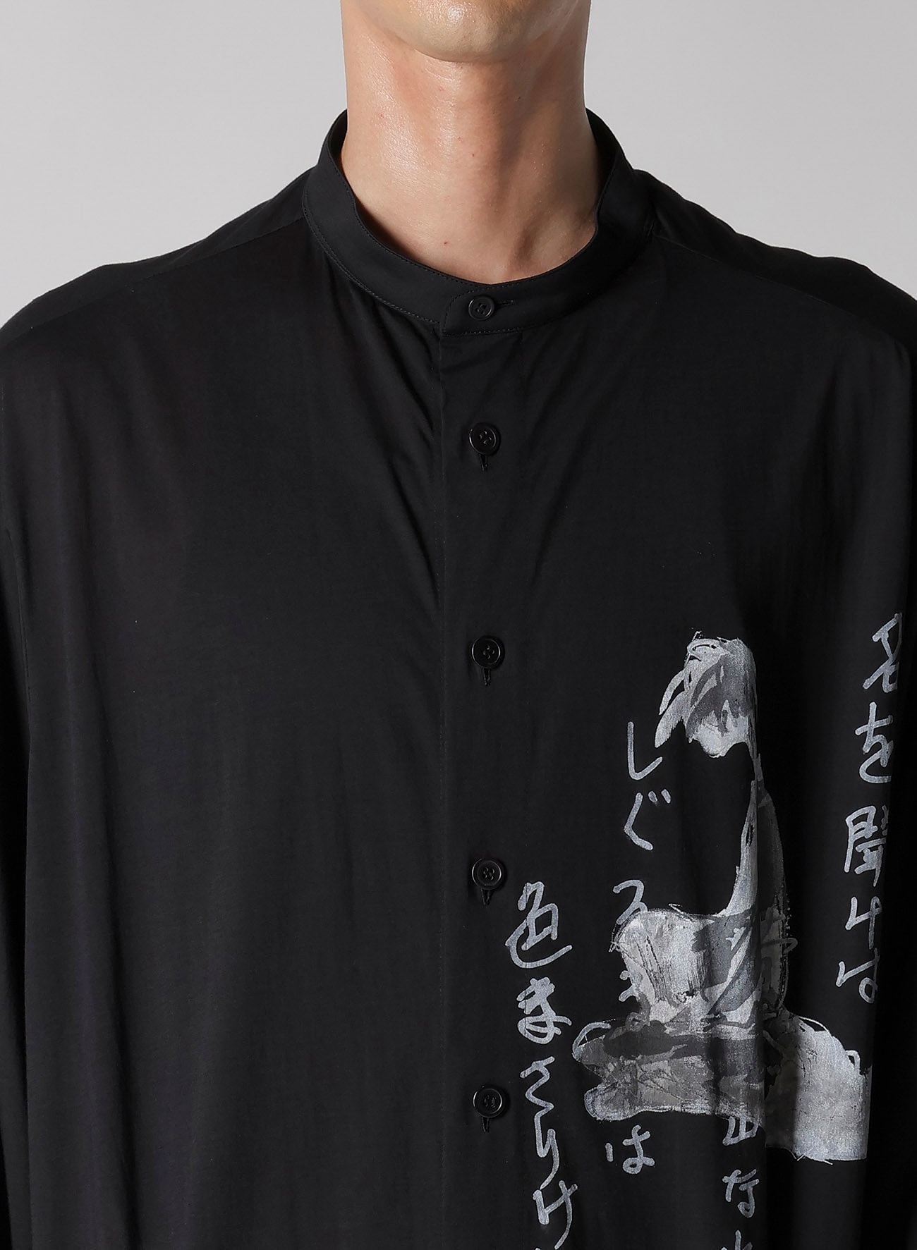 C/Ny JERSEY B HANDWRITTEN PRINT LONG BLOUSE