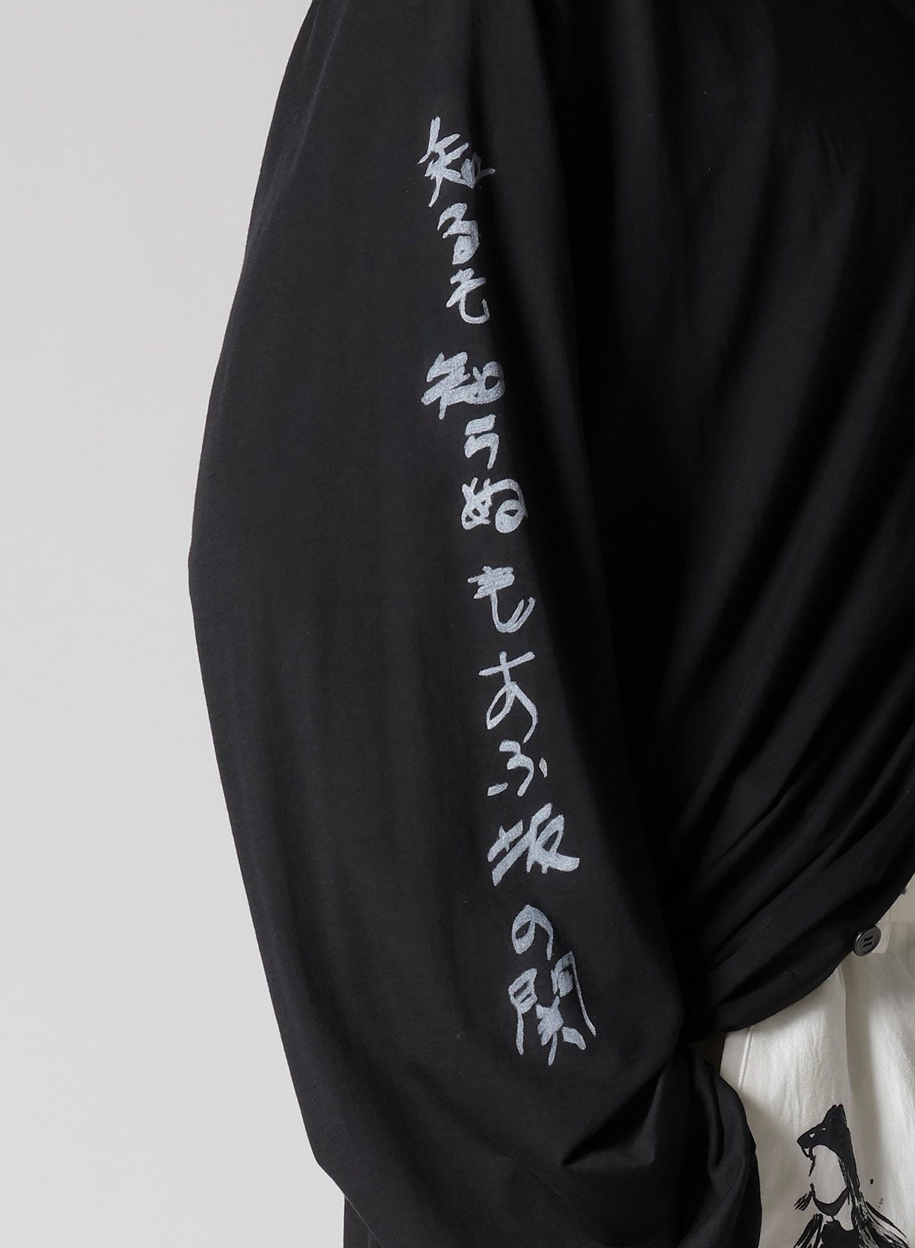 C/Ny JERSEY B HANDWRITTEN PRINT LONG BLOUSE