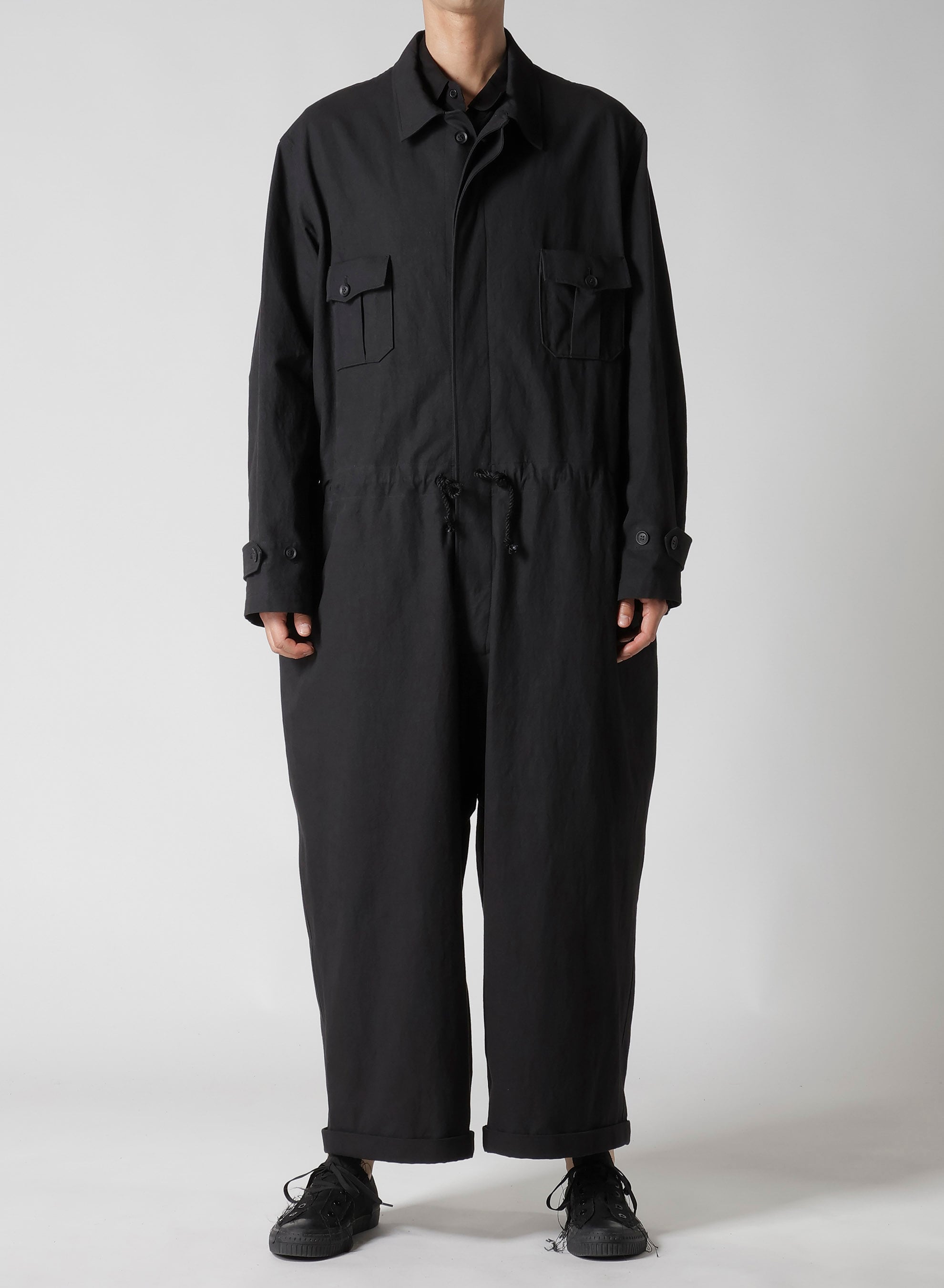 C/ZAZA CLOTH DOUBLE PLACKET JUMPSUIT