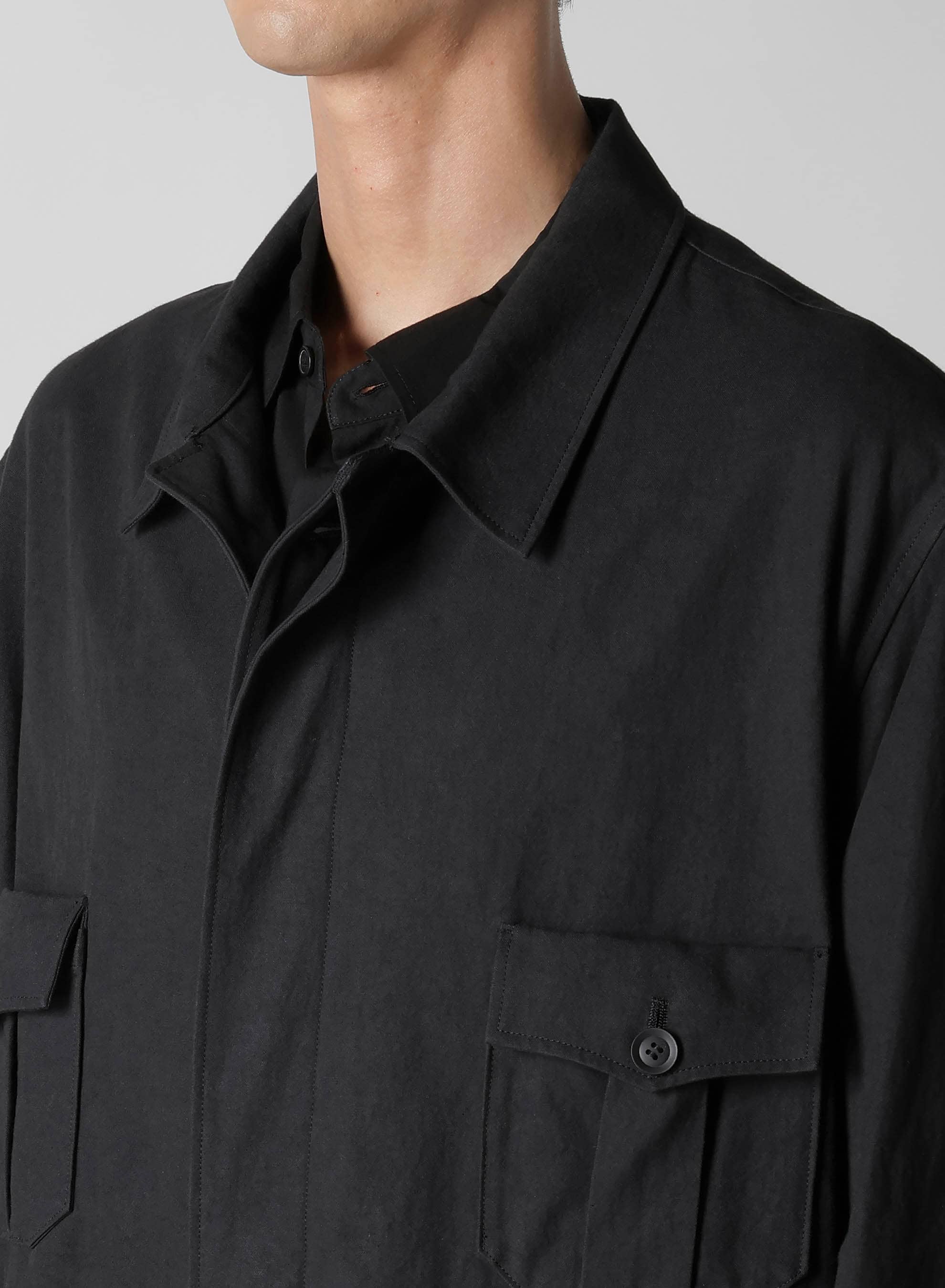 C/ZAZA CLOTH DOUBLE PLACKET JUMPSUIT