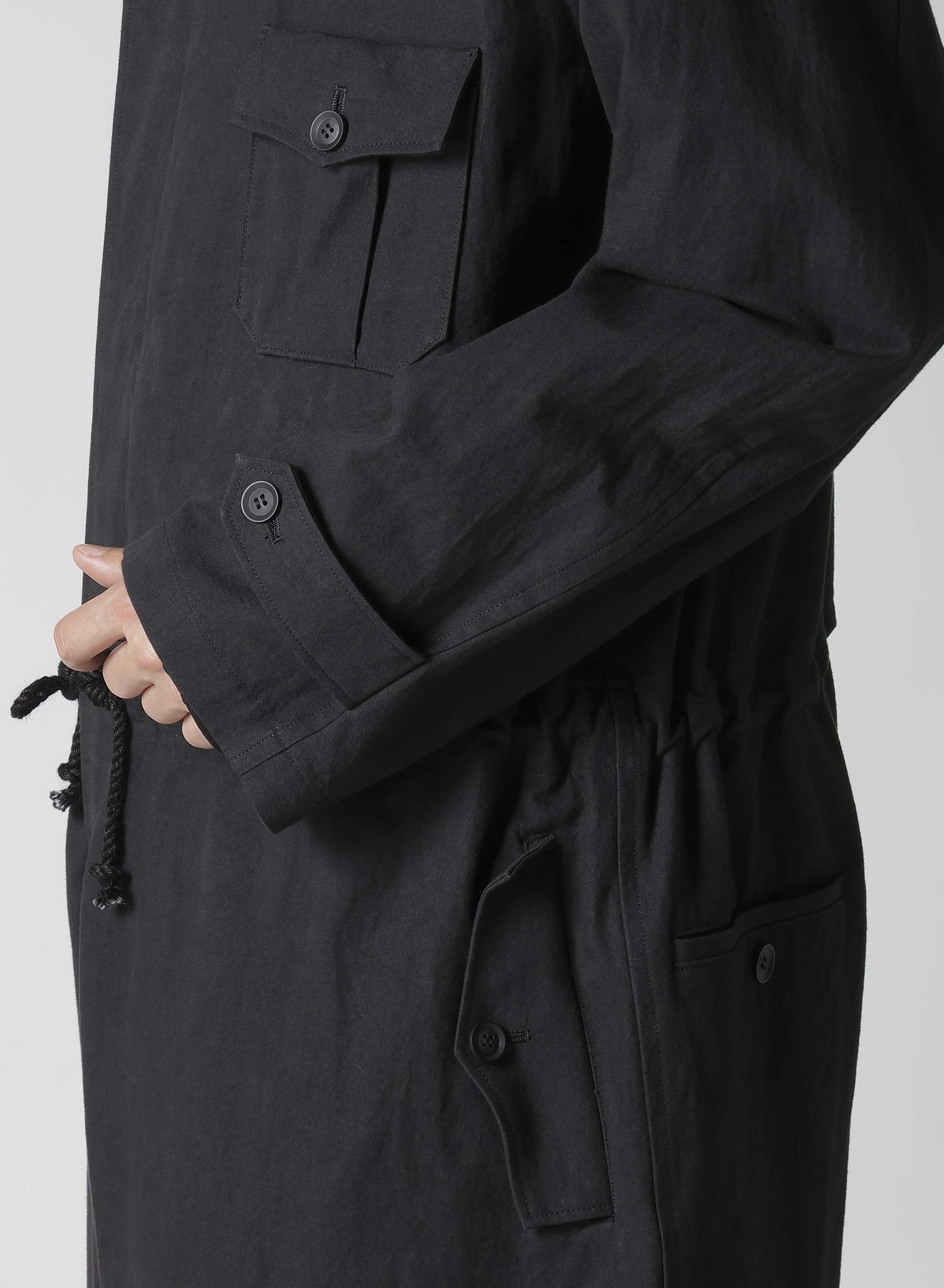 C/ZAZA CLOTH DOUBLE PLACKET JUMPSUIT