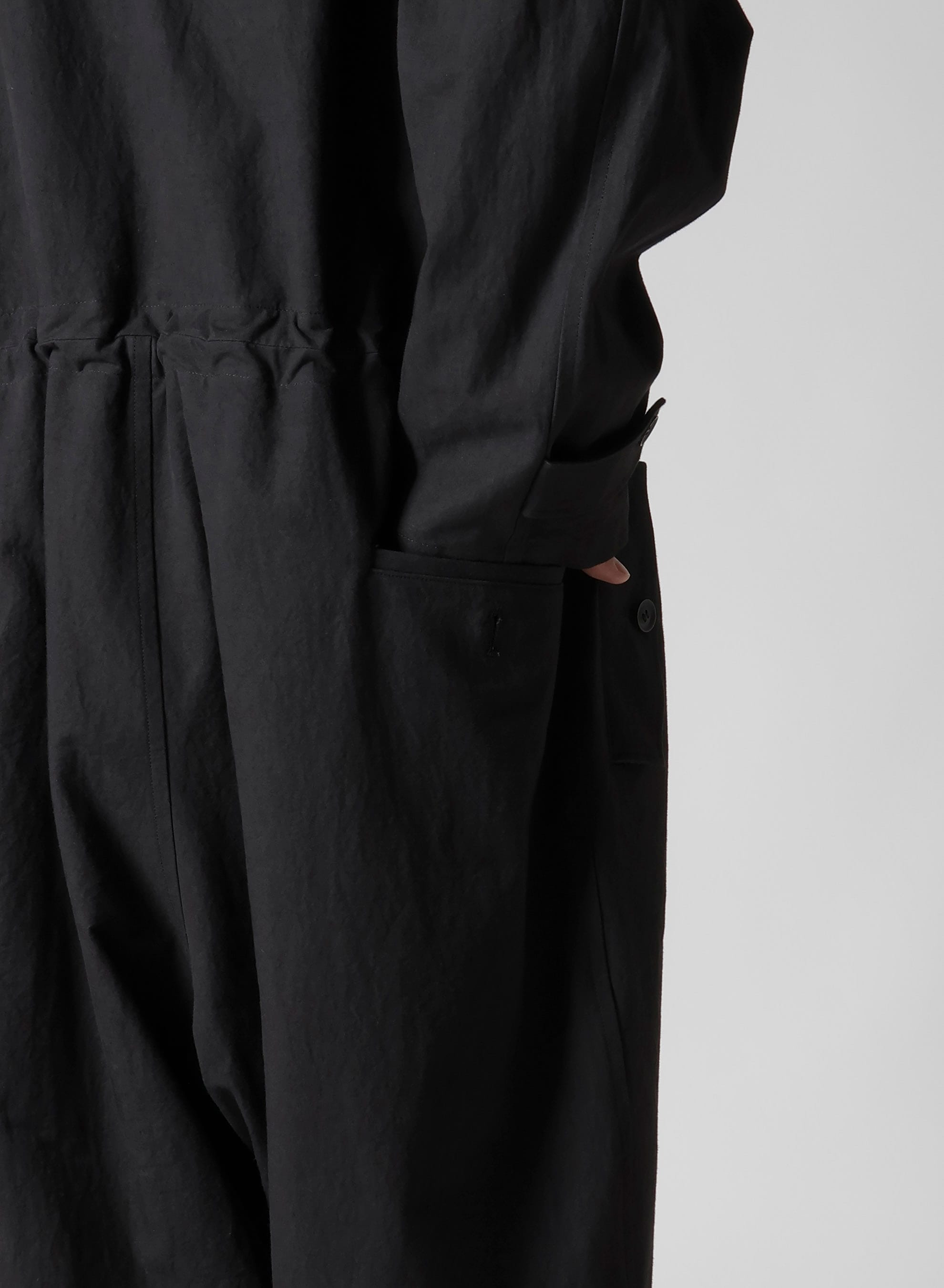 C/ZAZA CLOTH DOUBLE PLACKET JUMPSUIT