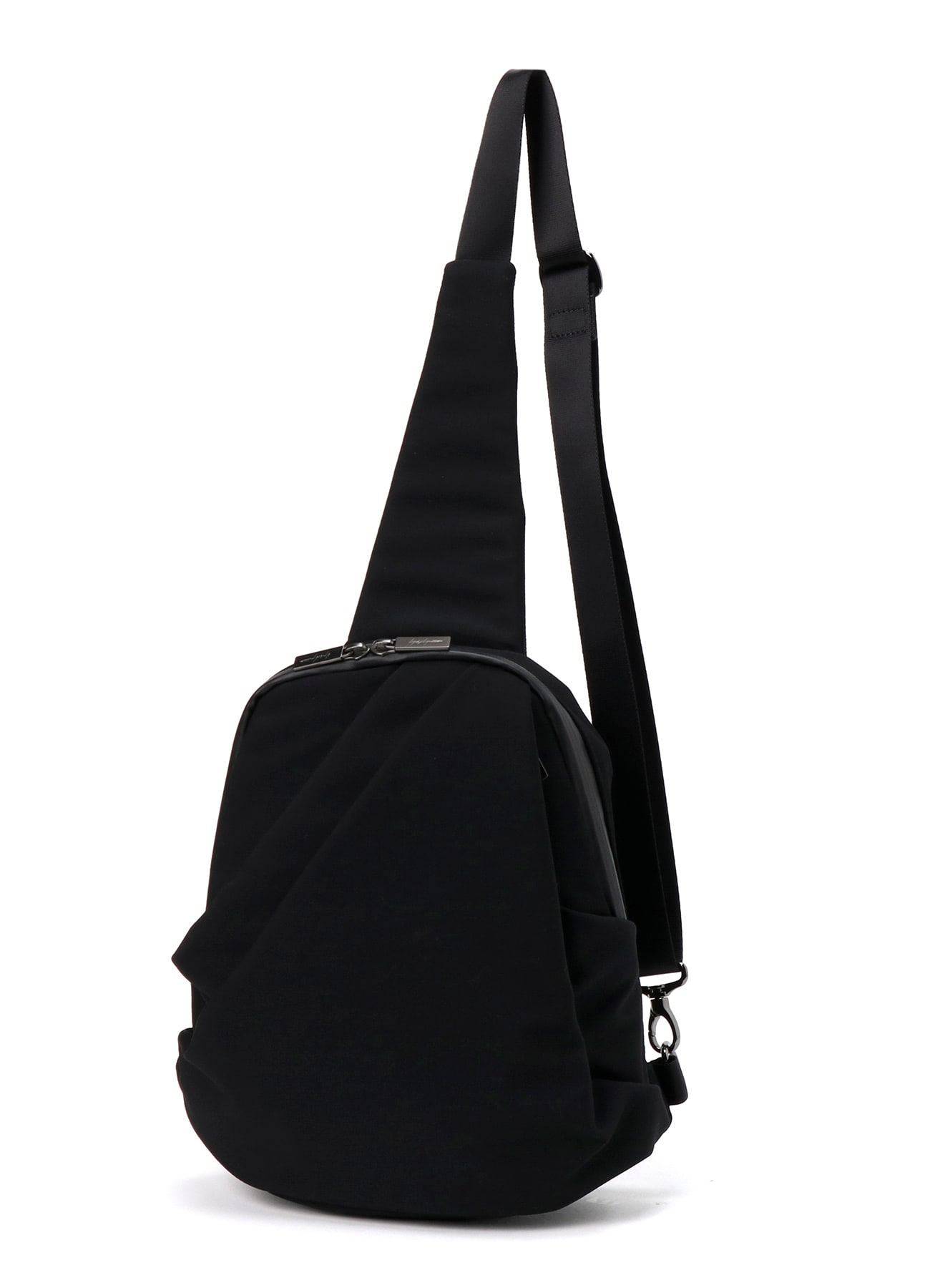 WOOL GABARDINE/NYLON TUCK SLING BAG