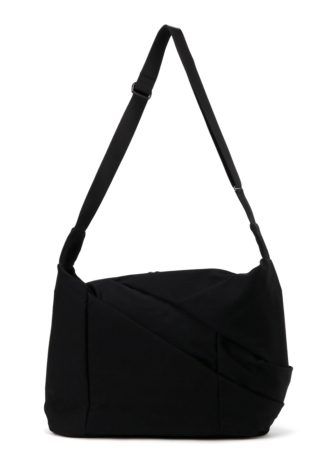 WOOL GABARDINE NYLON TAPE TUCK SHOULDER BAG