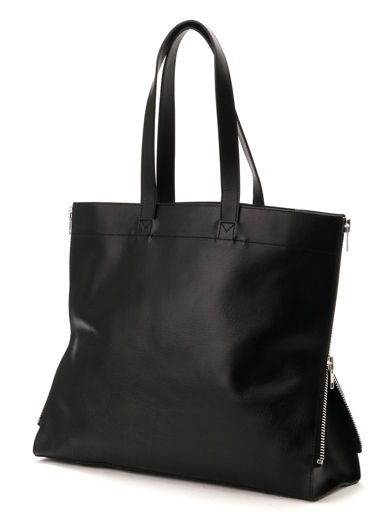 PULL UP LEATHER TOTE BAG