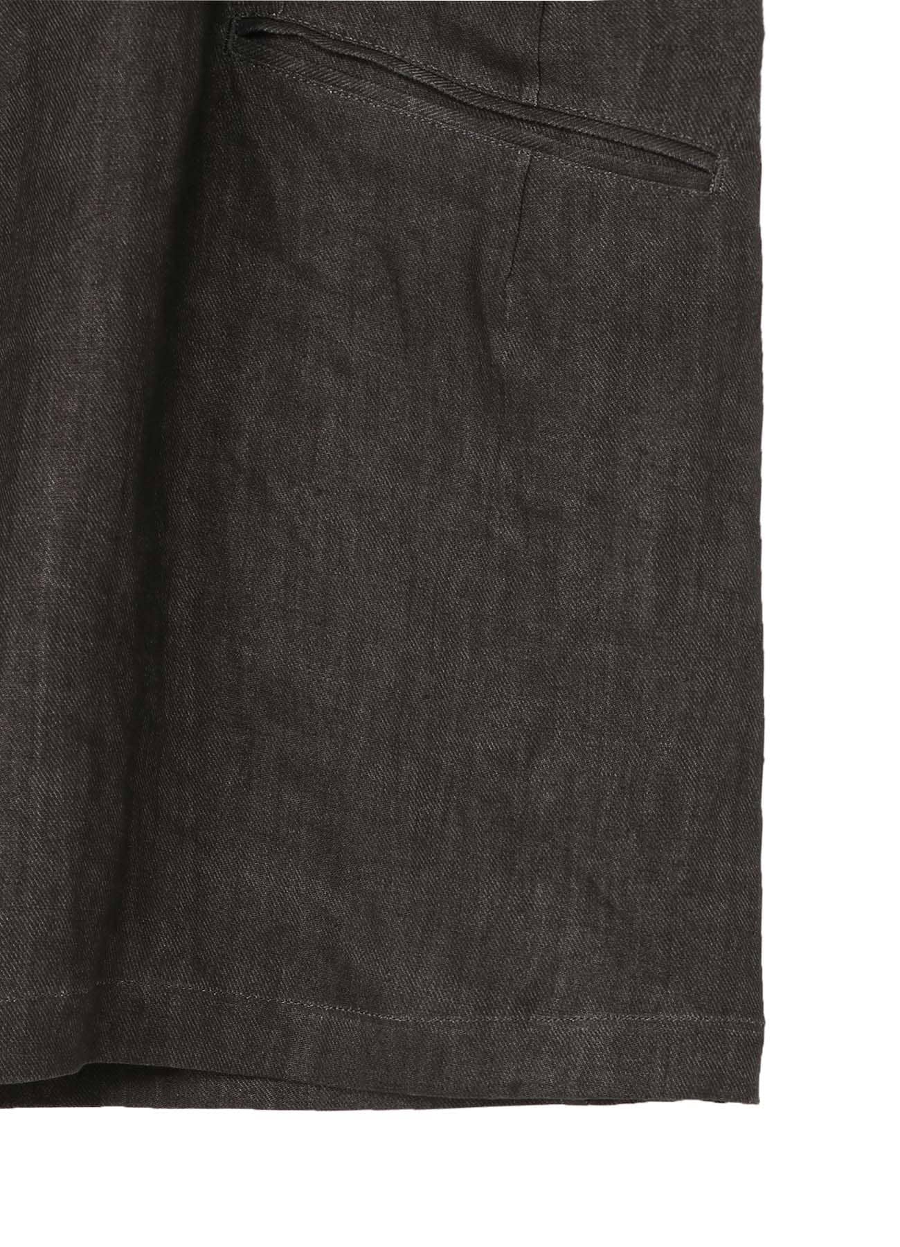 INK DYED TWILL SINGLE LAPEL SWITCHING JACKET