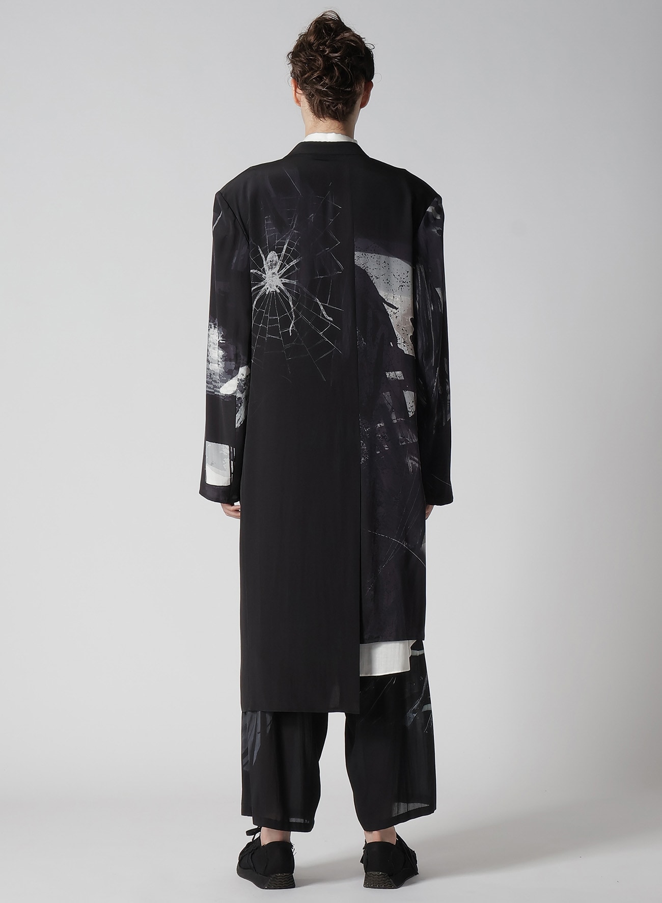 PORTRAIT PRINT ASYMMETRY JACKET