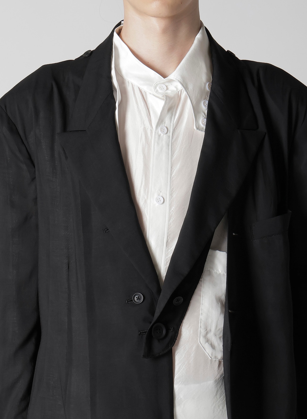 【1/11 10:00 Release】80 MODAL LOAN DETACHABLE COLLAR JACKET