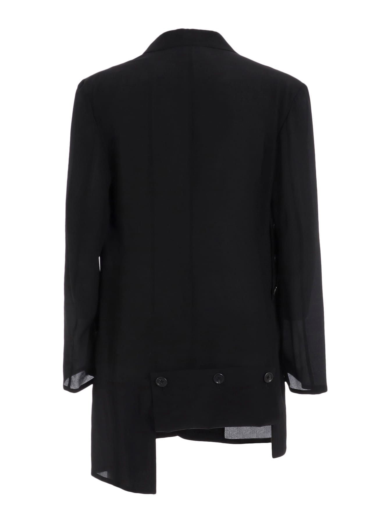 12M SILK DECINE ASYMMETRY BUTTON DETAIL JACKET