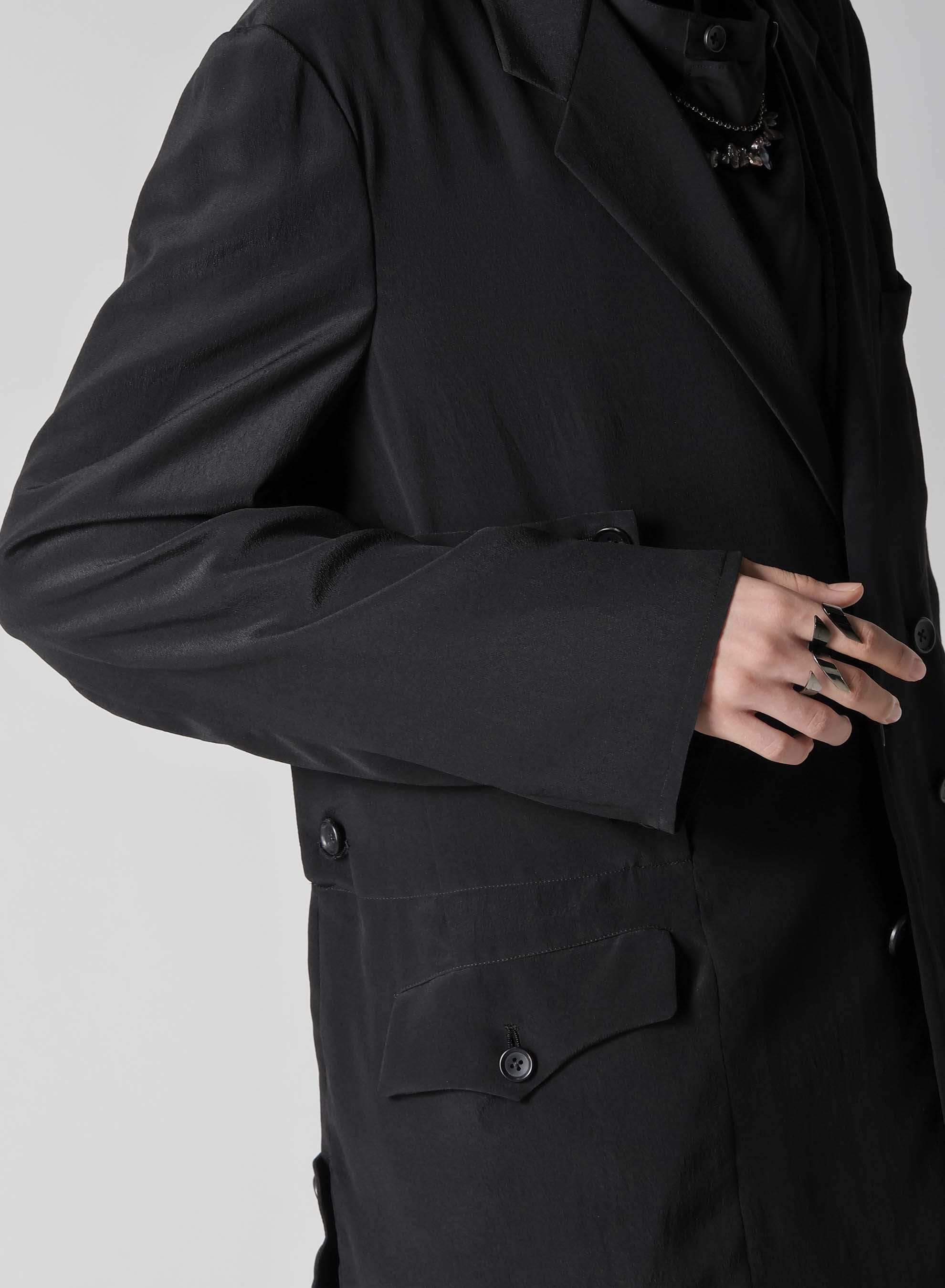 12M SILK DECINE ASYMMETRY BUTTON DETAIL JACKET