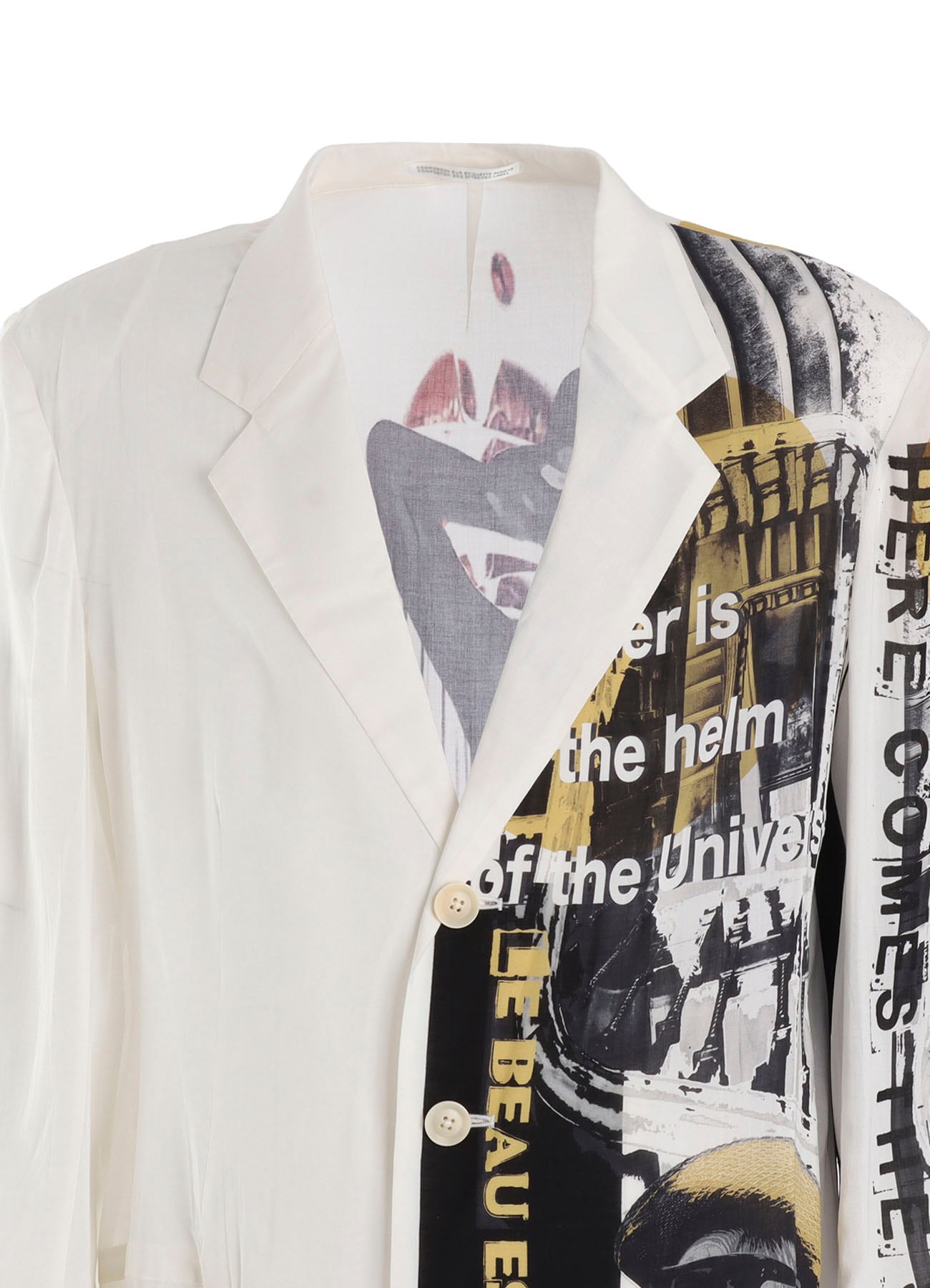 BACK OPENING PRINT JACKET