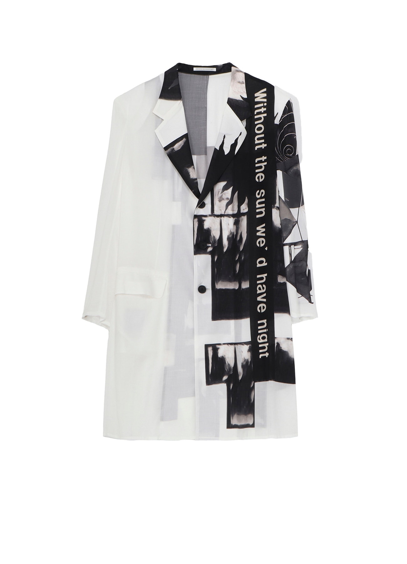 SUN MOTIF PRINTED ZIPPER JACKET