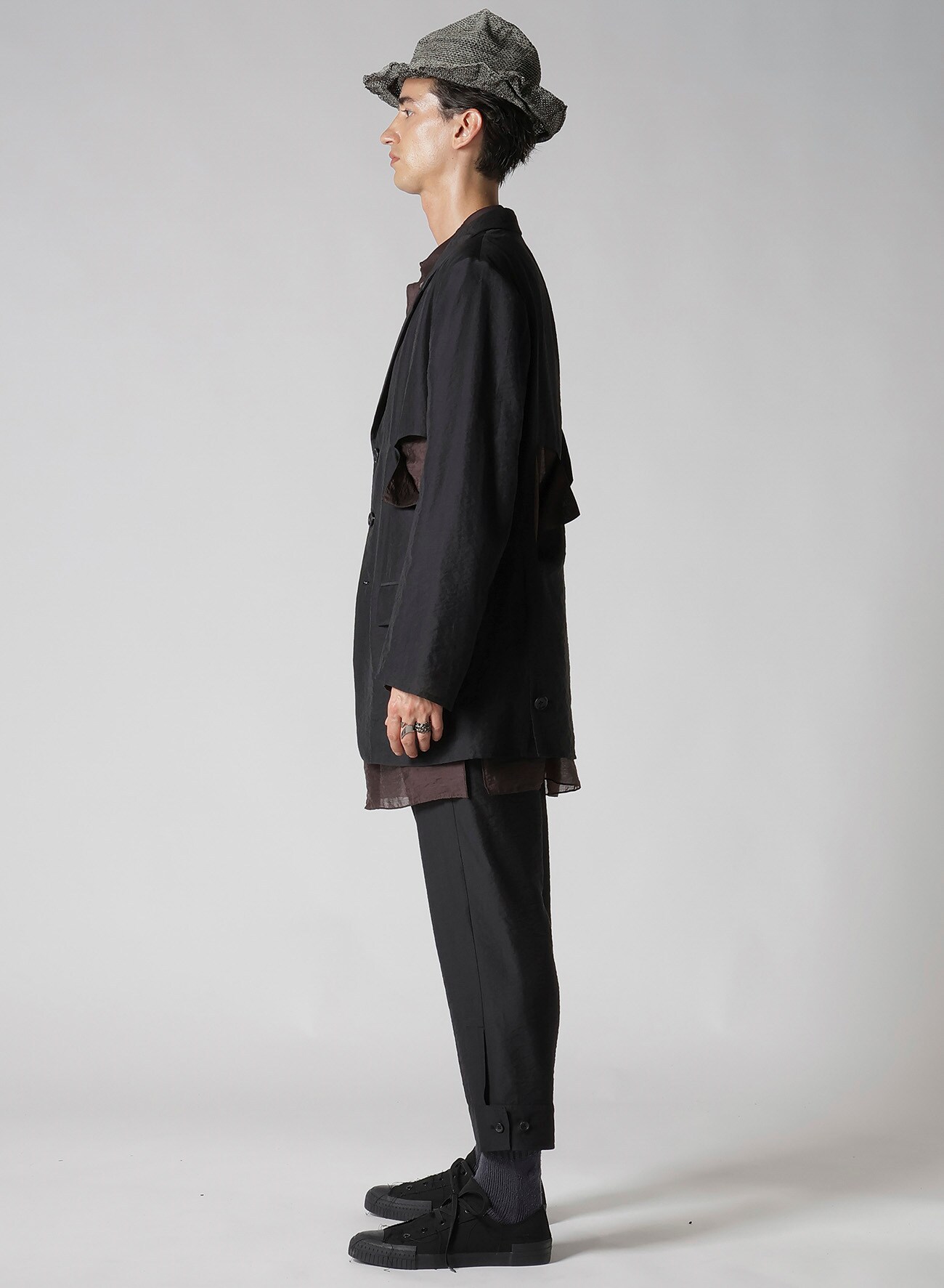 Ry/Ny/Cu LAWN CUT-OFF DETAIL JACKET