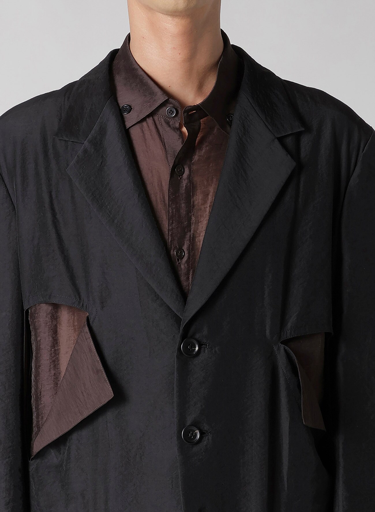 Ry/Ny/Cu LAWN CUT-OFF DETAIL JACKET