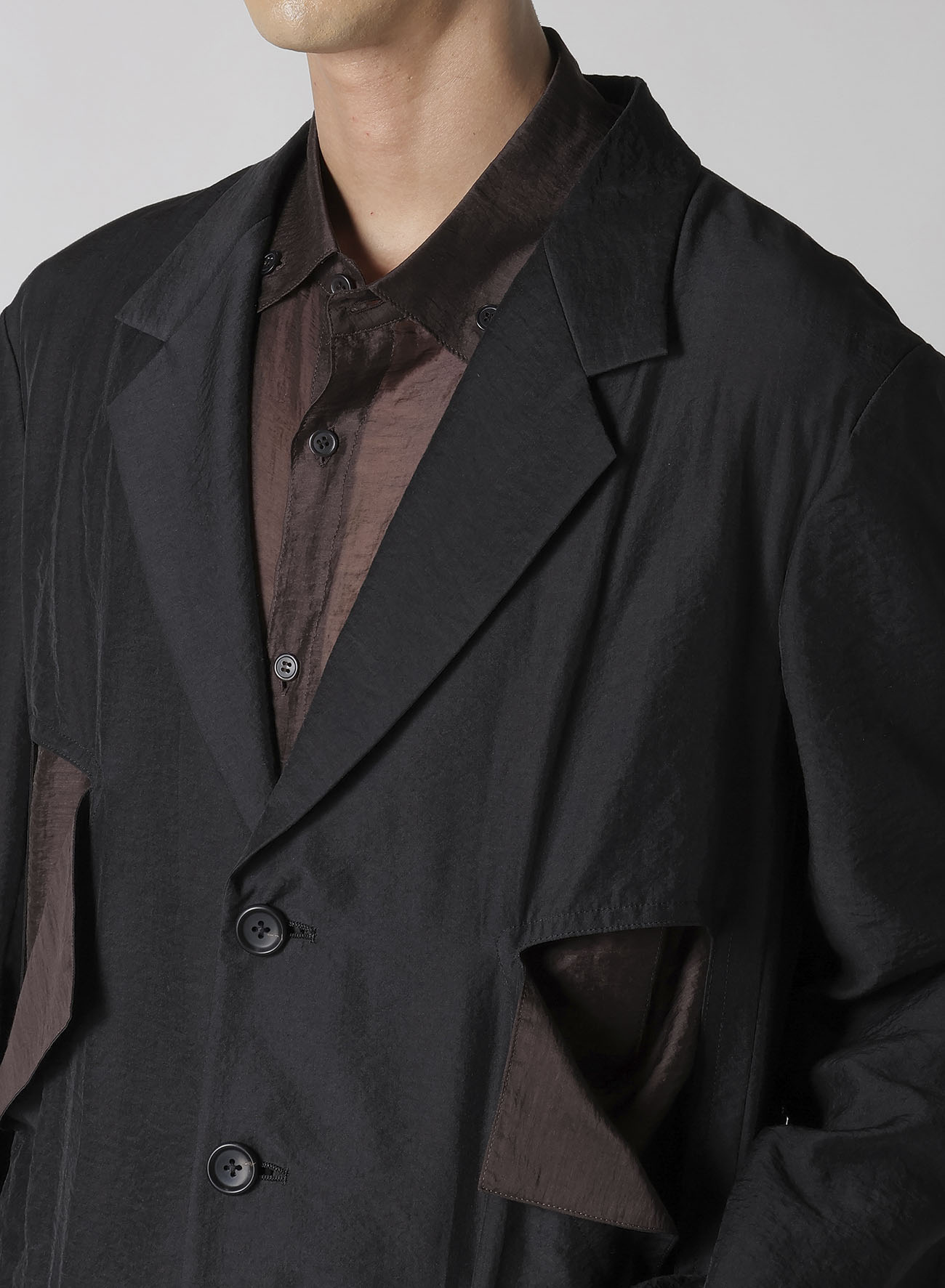 Ry/Ny/Cu LAWN CUT-OFF DETAIL JACKET