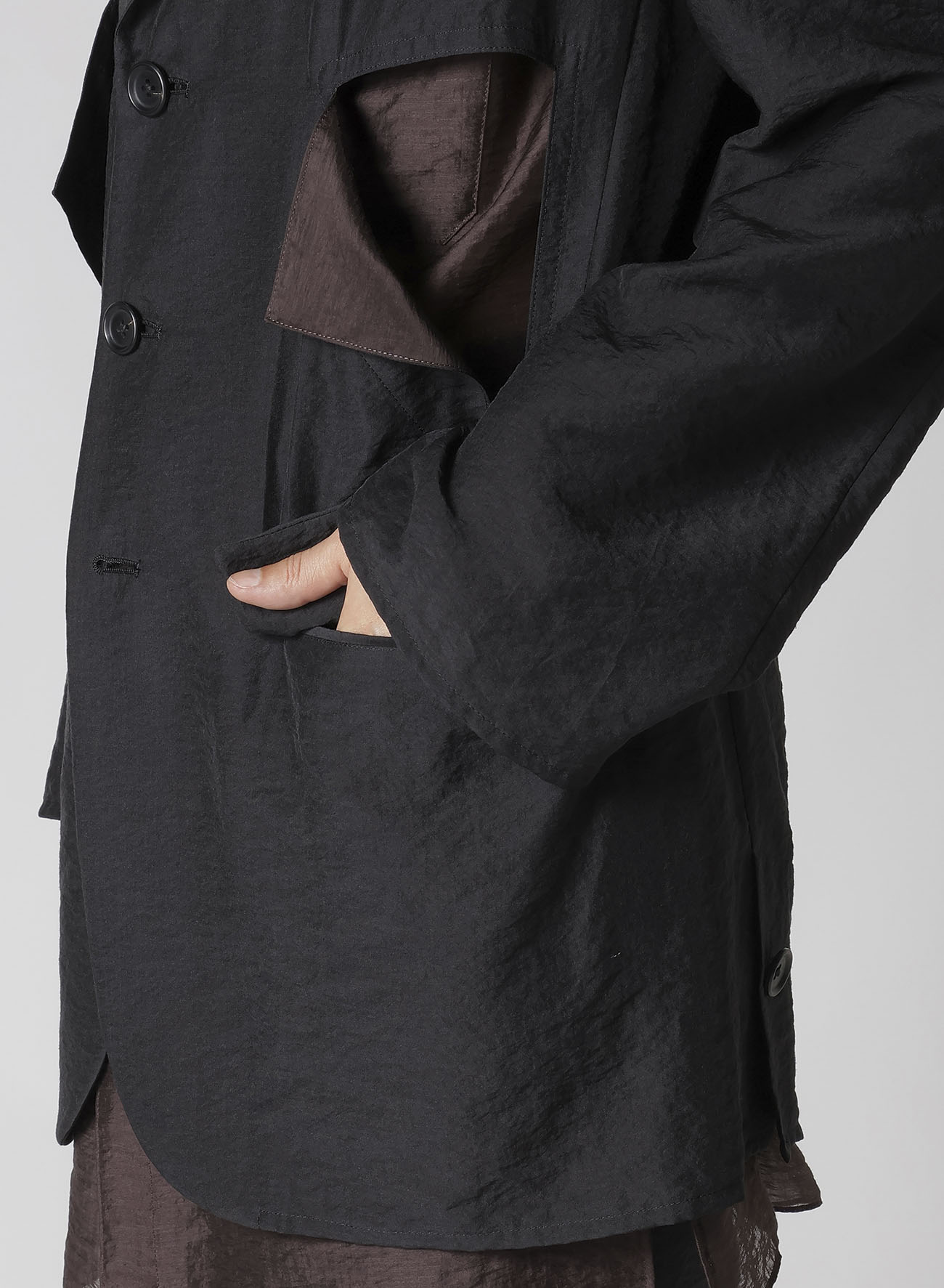 Ry/Ny/Cu LAWN CUT-OFF DETAIL JACKET