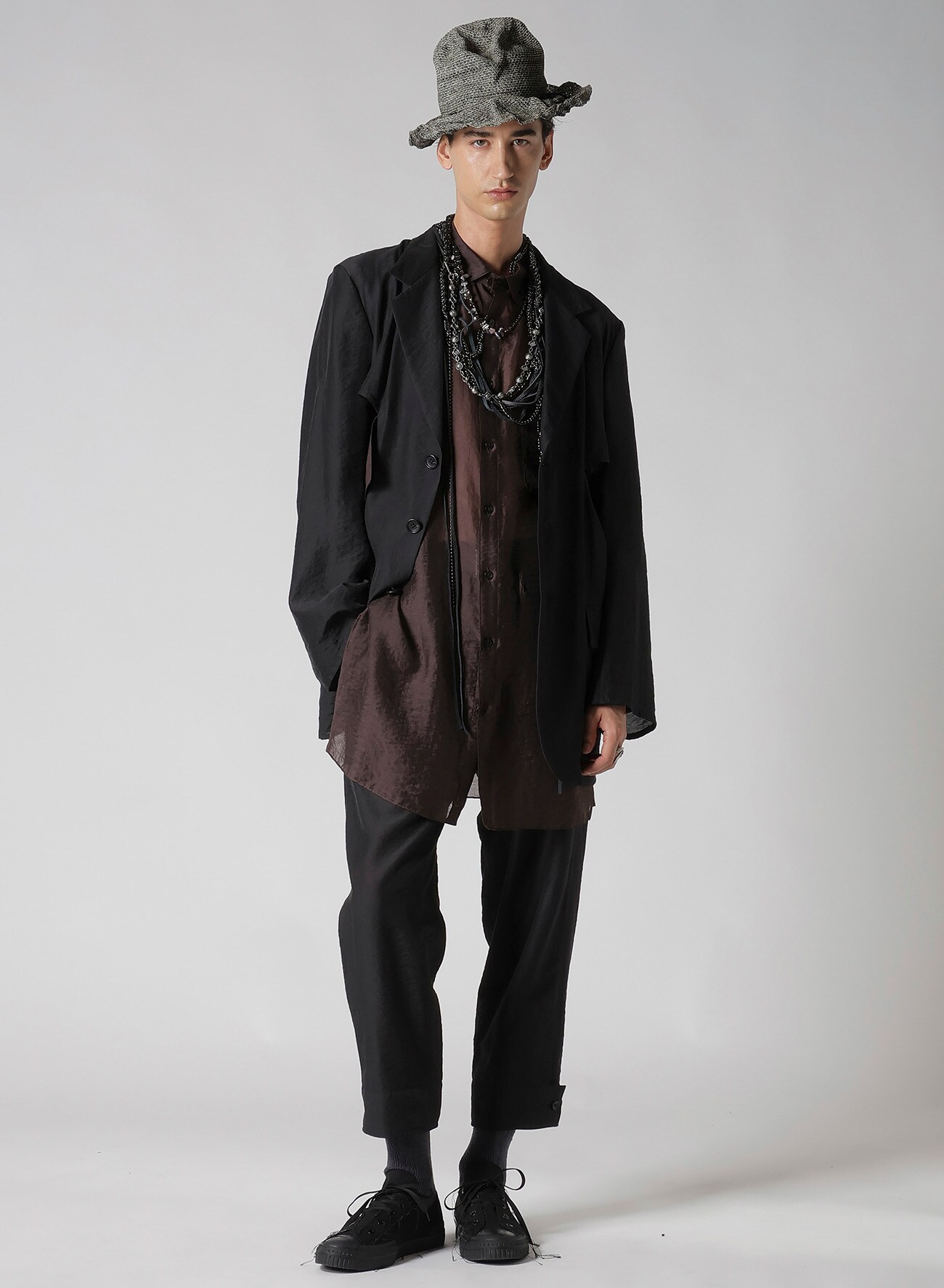 Ry/Ny/Cu LAWN CUT-OFF DETAIL JACKET