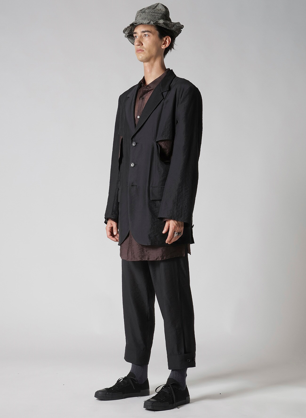 Ry/Ny/Cu LAWN CUT-OFF DETAIL JACKET
