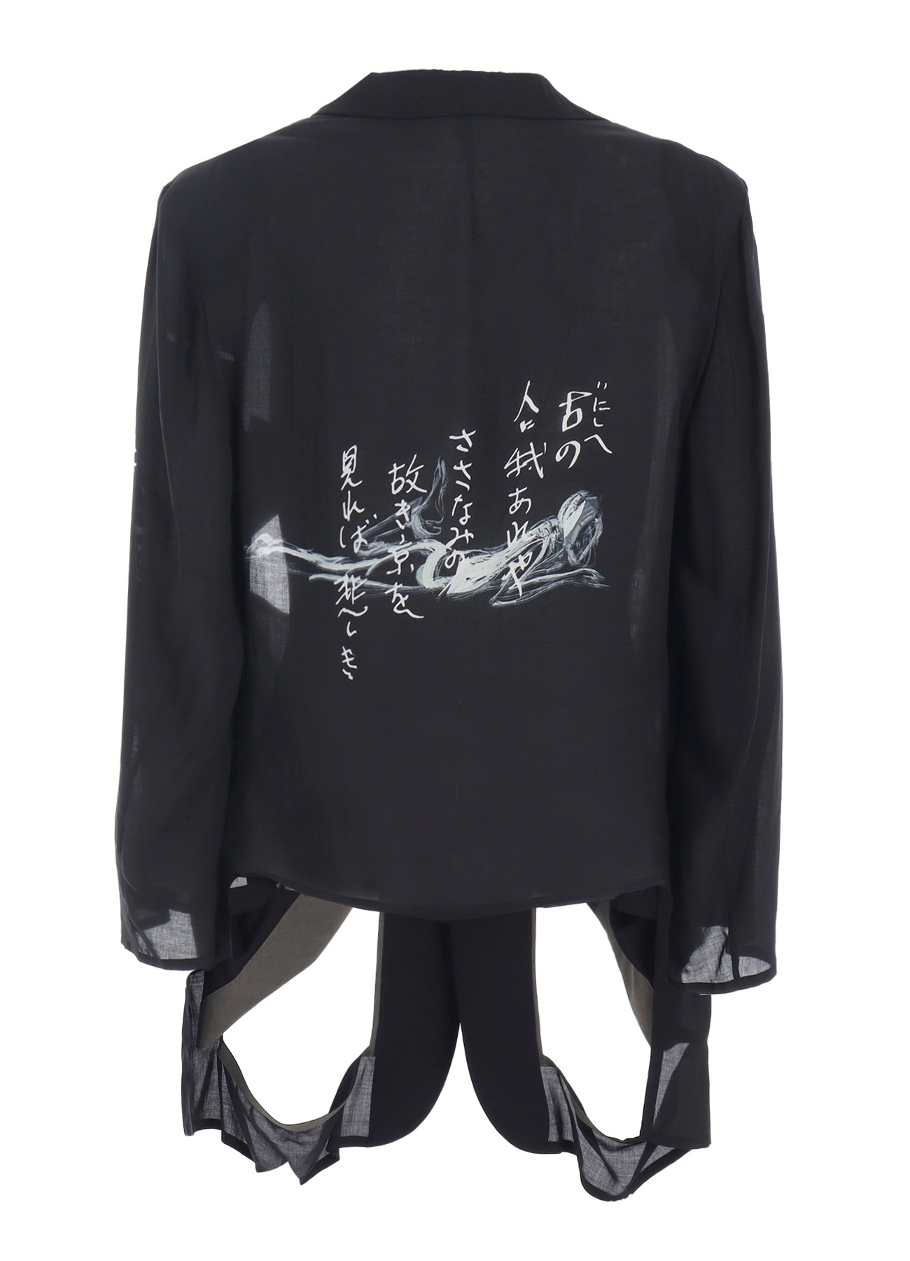 MODAL LAWN MESSAGE PRINTED JACKET